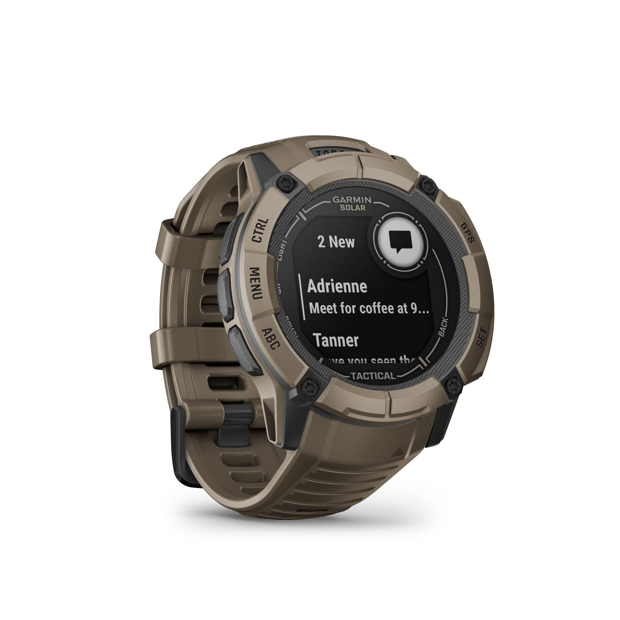 Garmin Instinct 2X Solar - Tactical Edition, Rugged GPS Smartwatch, Coyote Tan0 Garmin