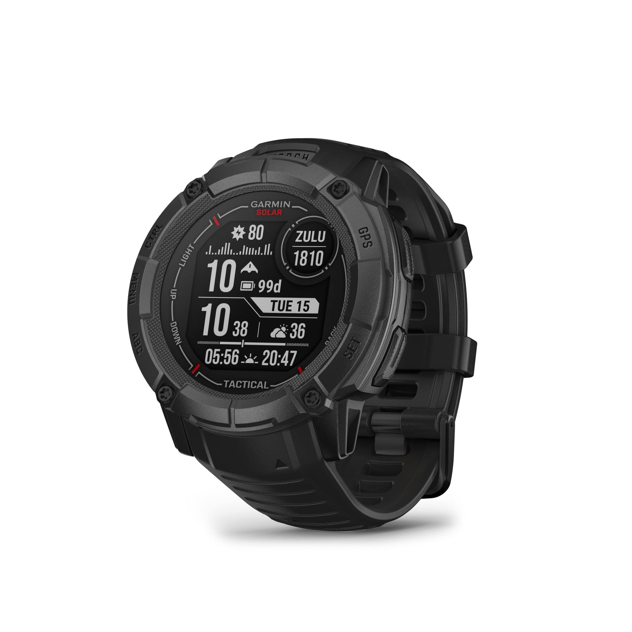 Garmin Instinct 2X Solar - Tactical Edition, Rugged GPS Smartwatch, Black Garmin