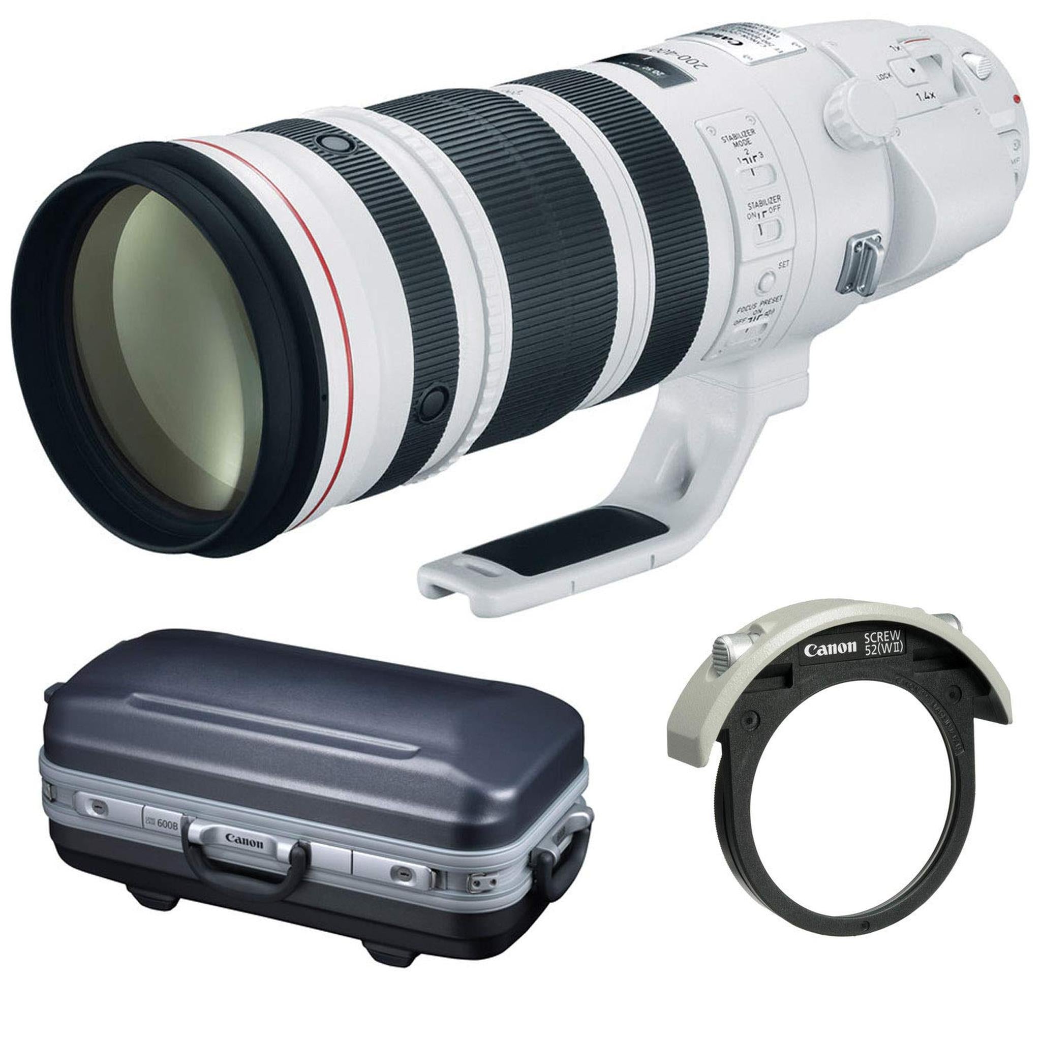 Canon EF 200-400mm f/4L is USM with Built-in Extender 1.4X Lens International Model Bundle Canon