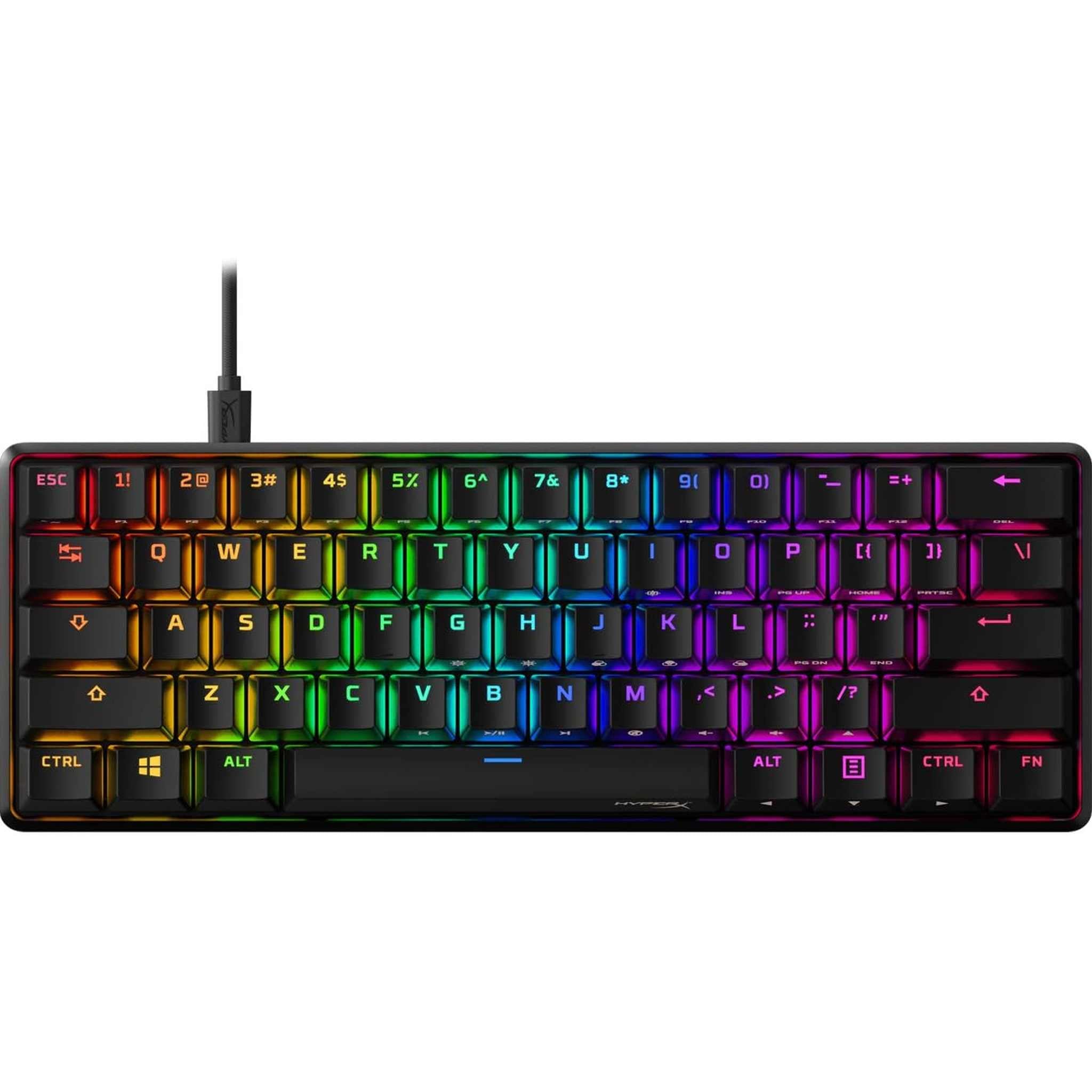 HyperX Alloy Origins 60 - Mechanical Gaming Keyboard, Linear HyperX Red Switch,Black HyperX