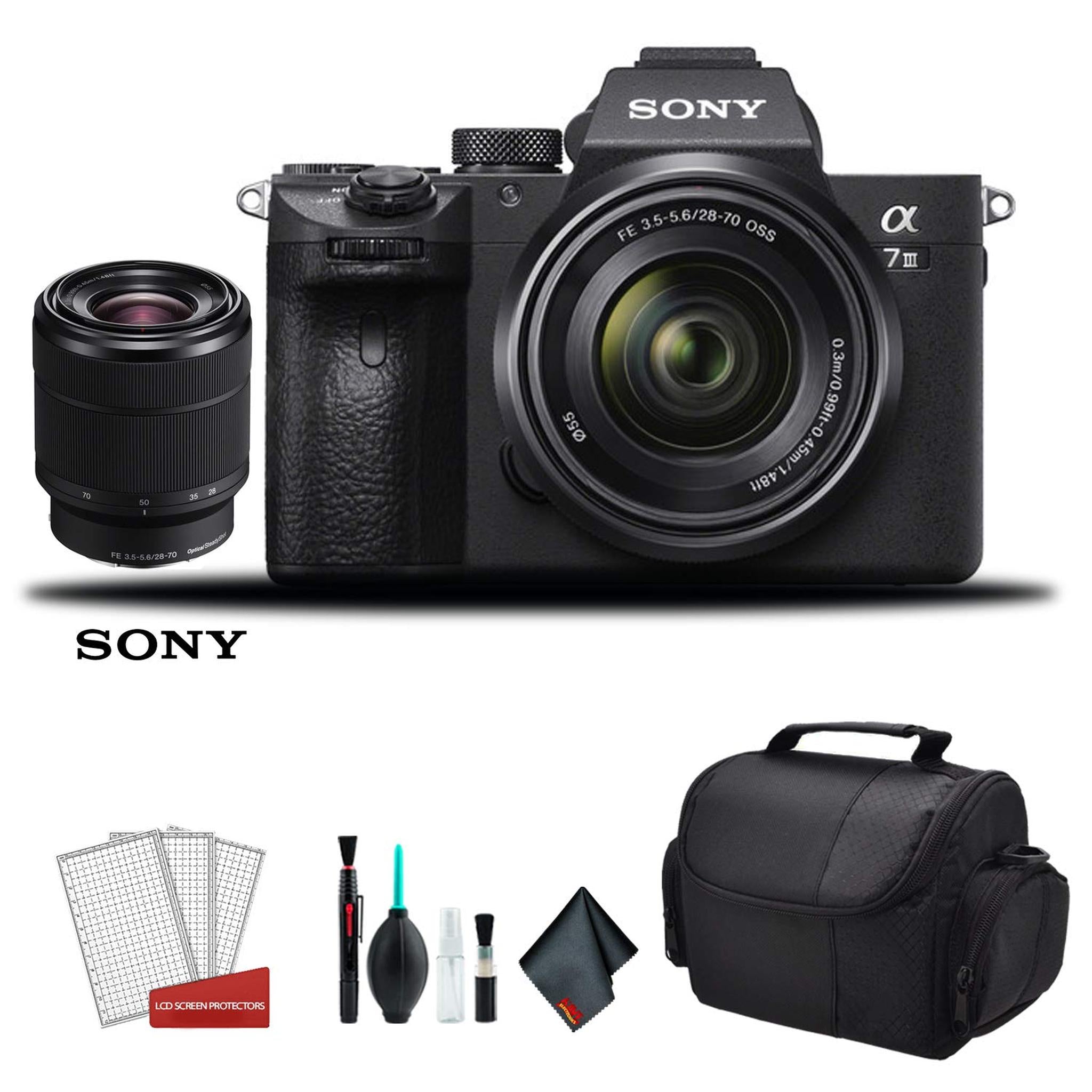 Sony Alpha a7 III Full Frame Mirrorless Digital Camera with 28-70mm Lens ILCE7M3K/B Outdoor Bundle Sony