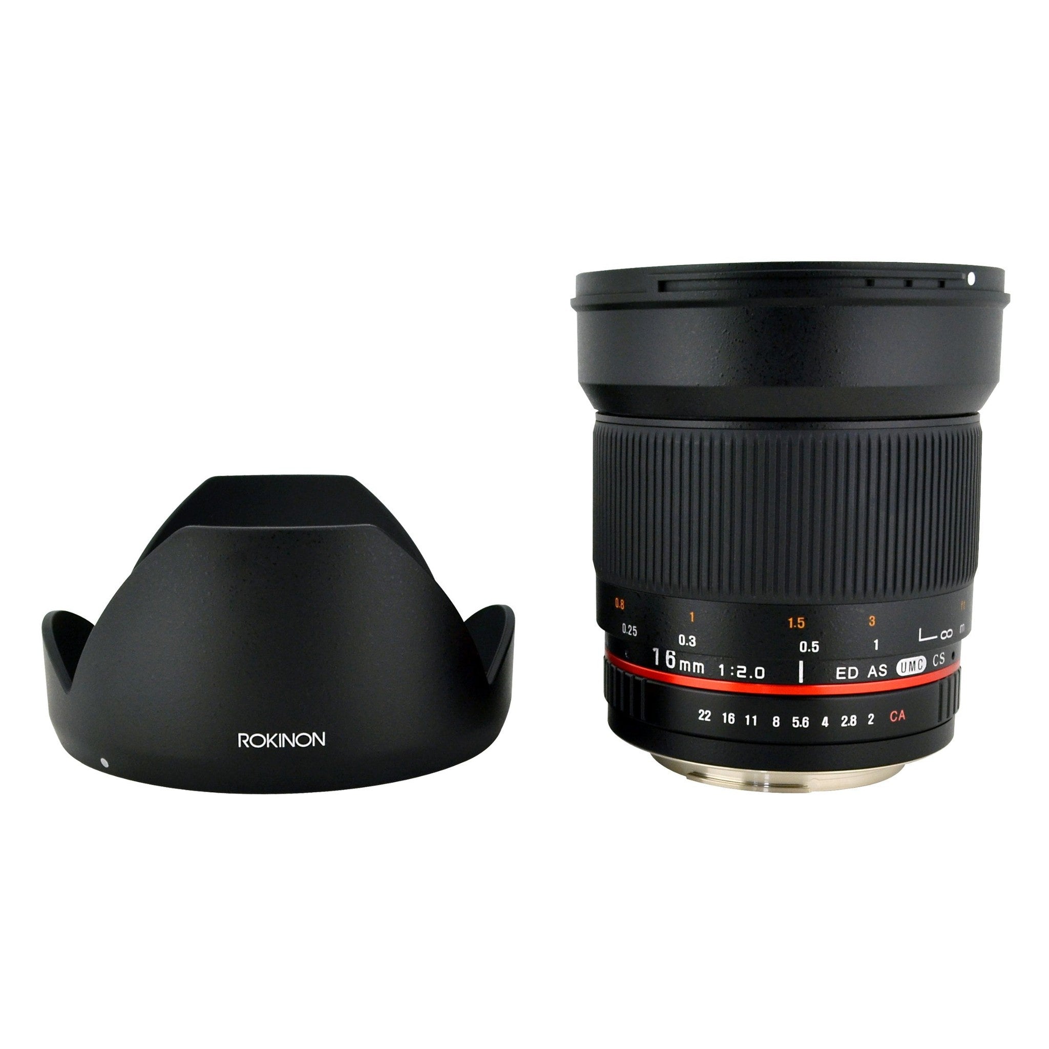 Rokinon 16M-M43 16mm f/2.0 Aspherical Wide Angle Lens for Olympus/Panasonic Micro 4/3 Cameras Rokinon