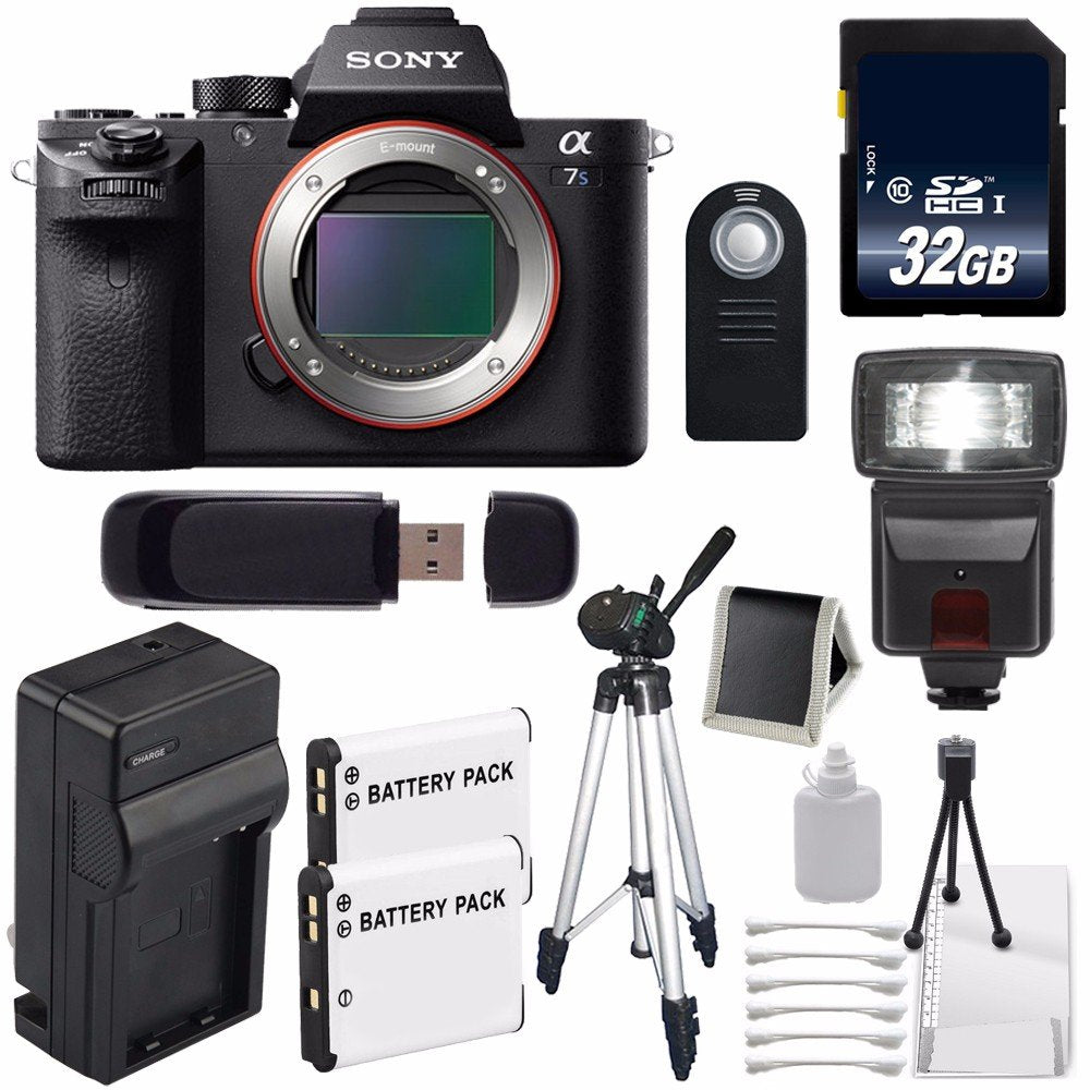 Sony Alpha a7S II a7S Mark II a7SII ILCE7SM2/B Mirrorless Digital Camera International Model + 32GB Memory Card Sony