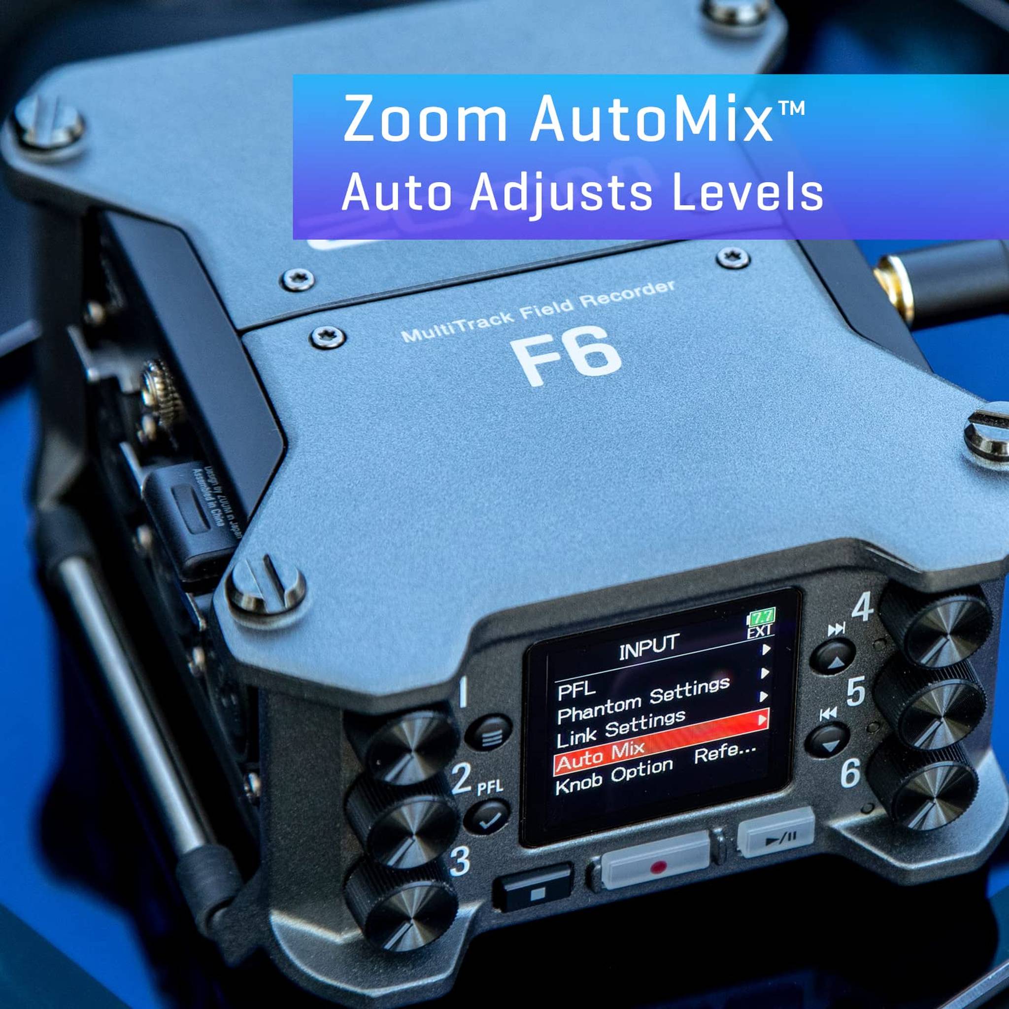 F6 Multitrack Field Recorder Zoom