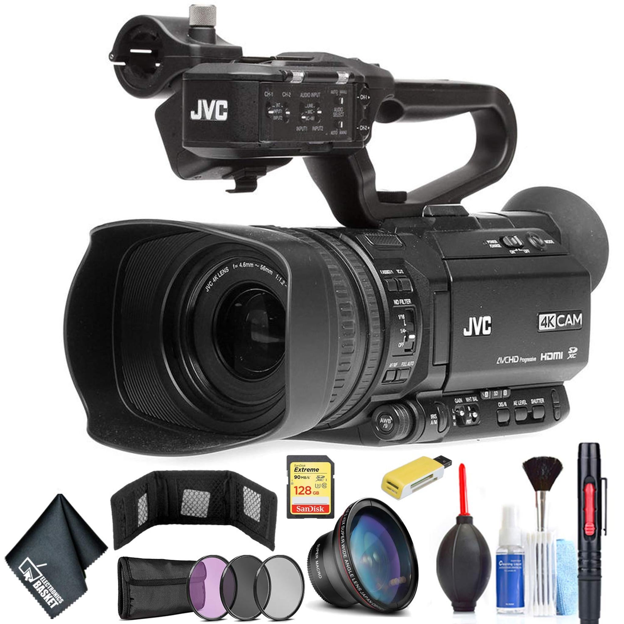 JVC GY-HM180 Ultra HD 4K Camcorder Standard Bundle JVC