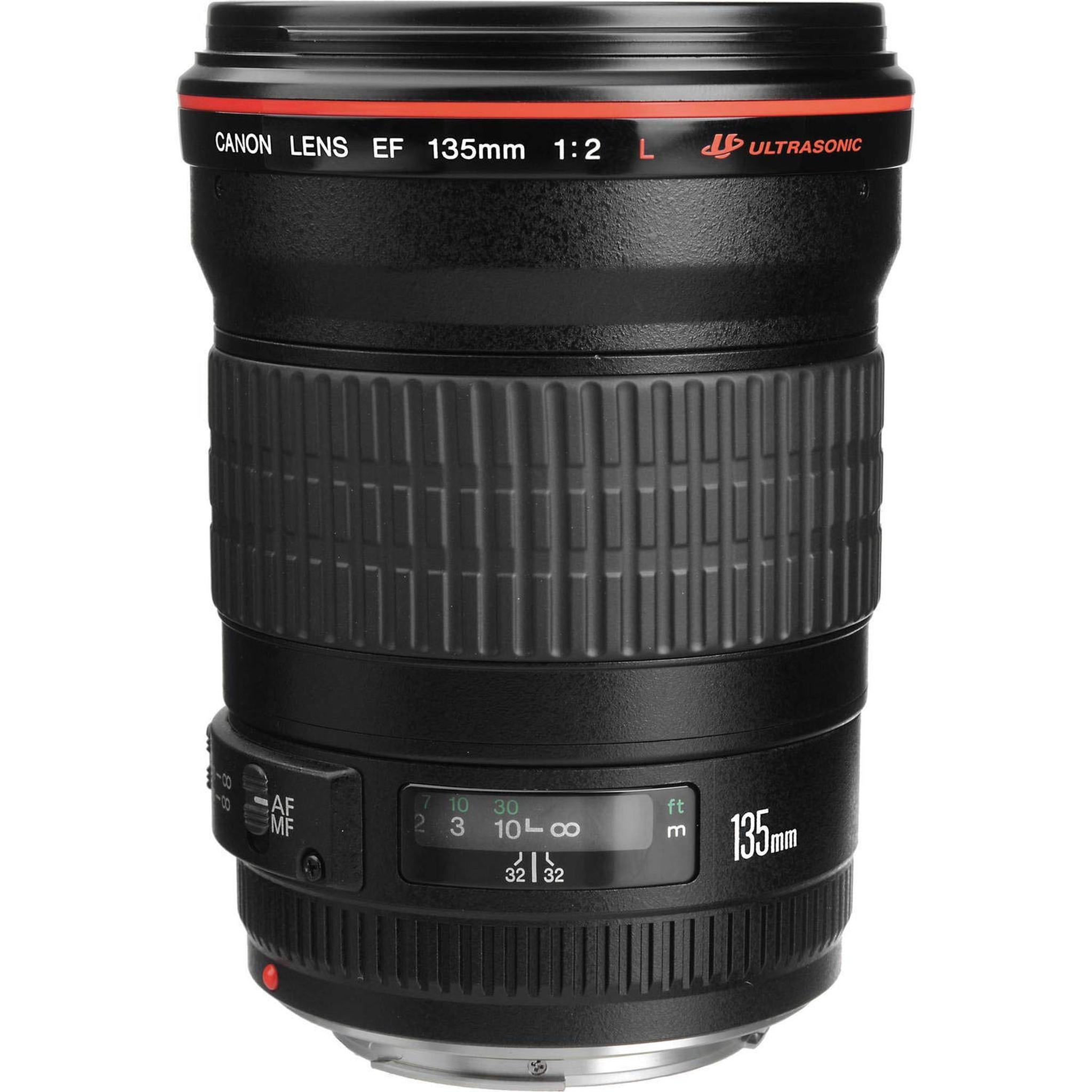 Canon EF 135mm f/2L USM Lens Intl Model with Filter Kit and Cleaning Kit Canon