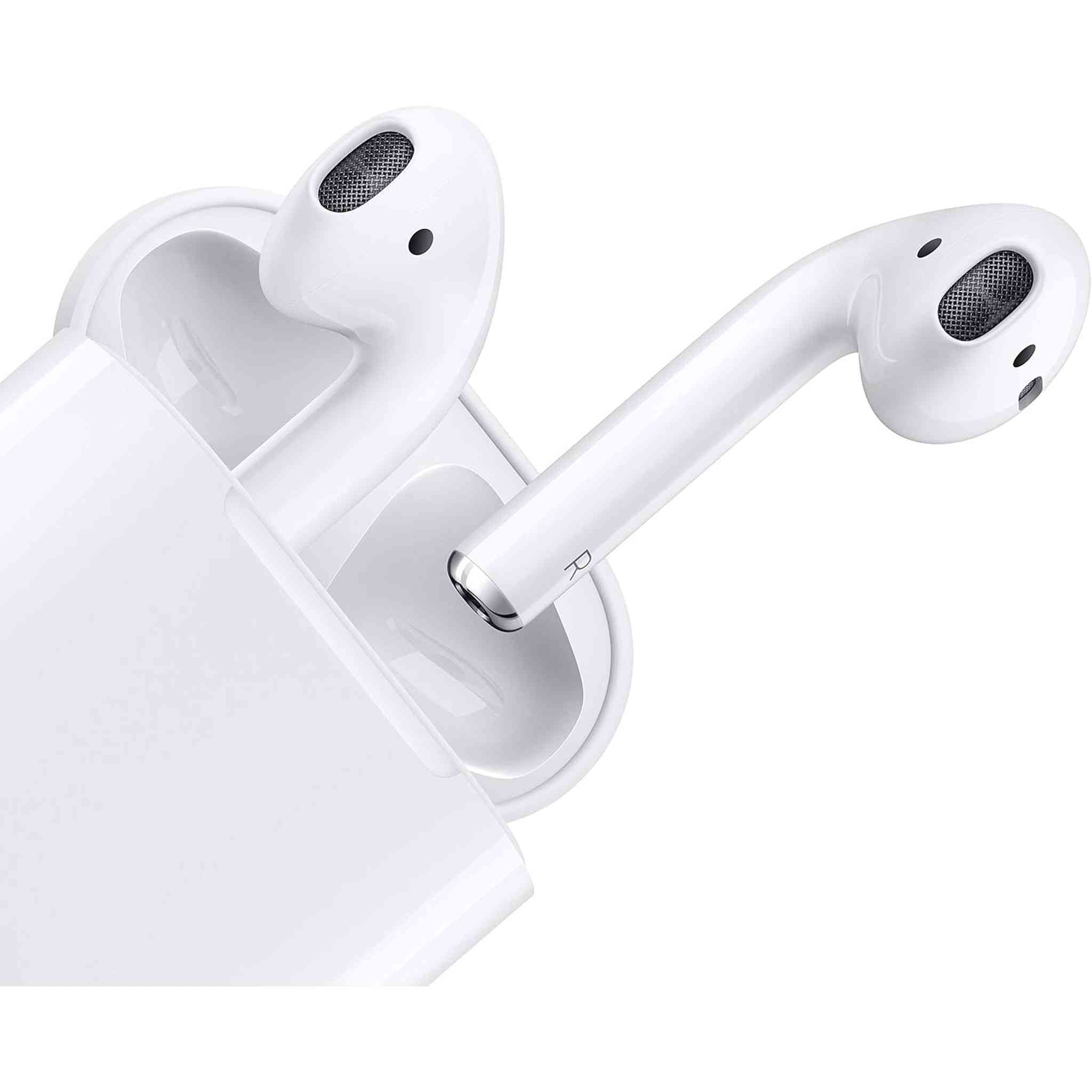 Apple AirPods with Charging Case (2nd Generation) (MV7N2AM/A) - With Cleaning Cloth and USB Power Adapter (Renewed) - Reconditioned