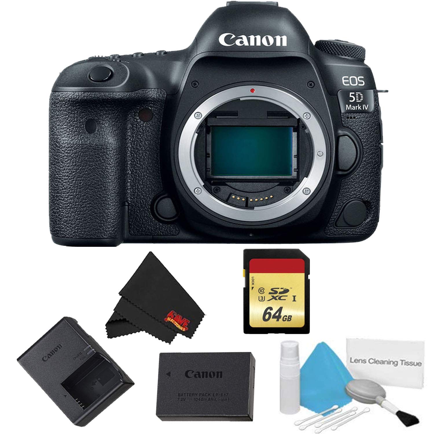 Canon EOS 5D Mark IV DSLR Camera Body Only Basic Kit - International Model Canon