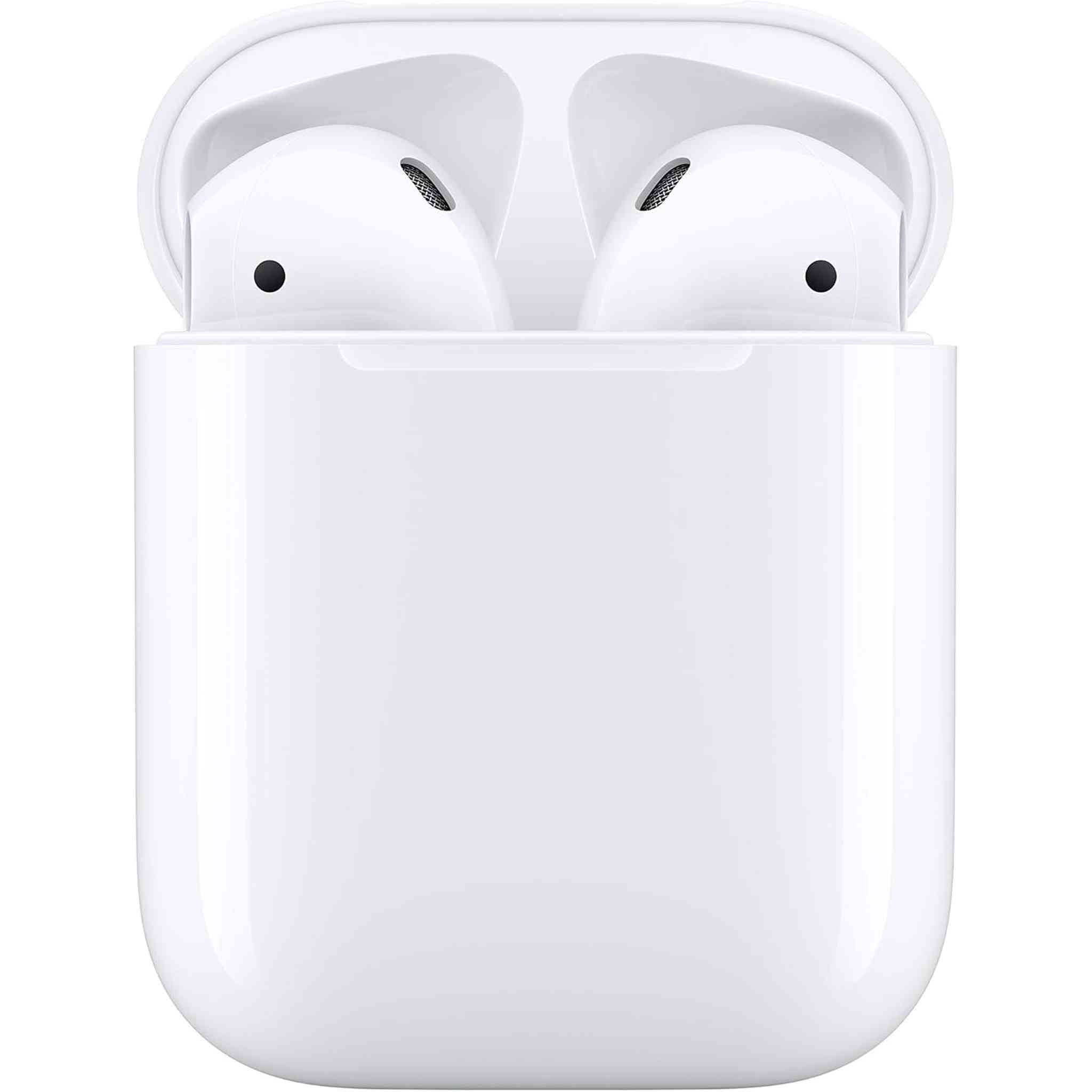 Apple AirPods with Charging Case (2nd Generation) (MV7N2AM/A) - With Cleaning Cloth and USB Power Adapter (Renewed) - Reconditioned