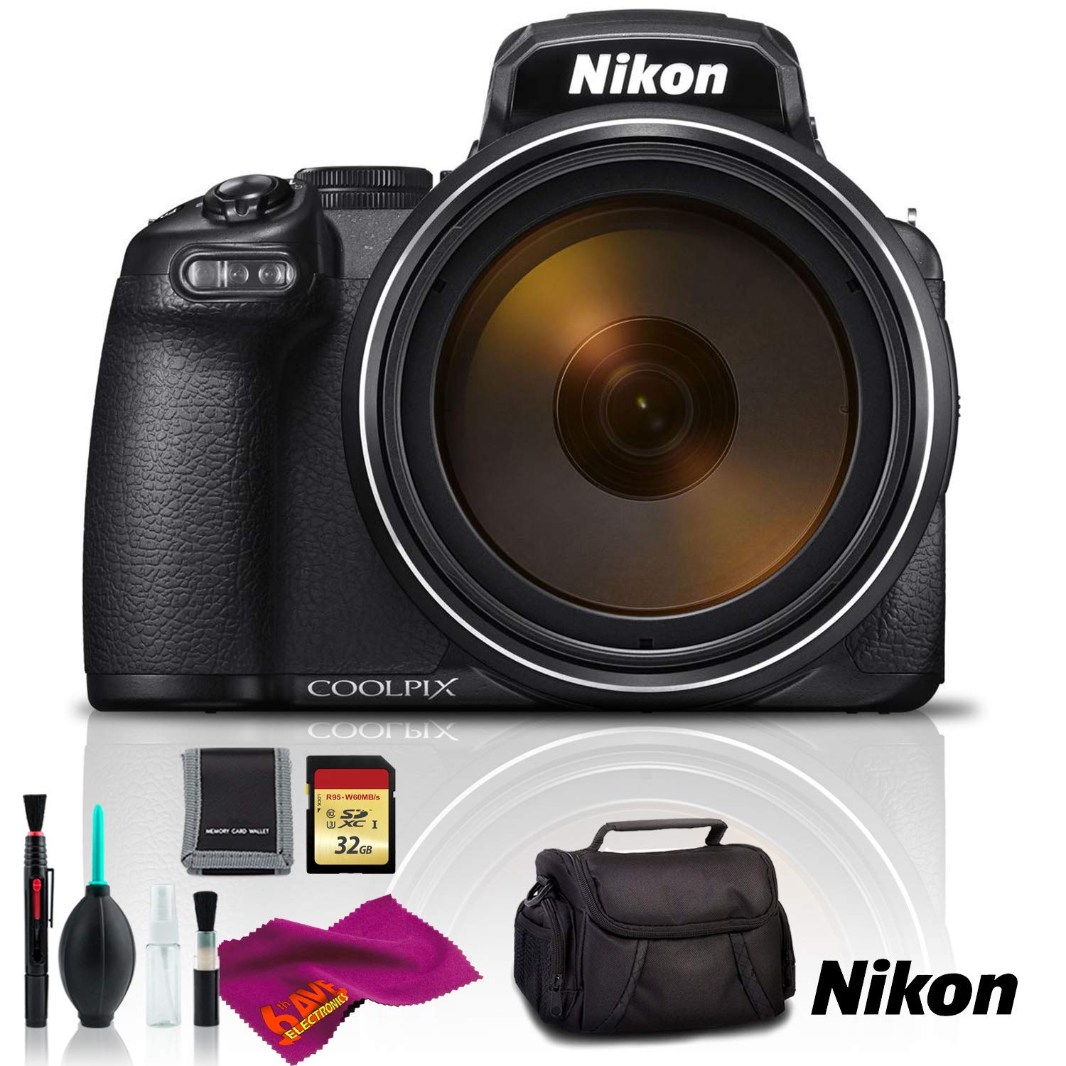 Nikon COOLPIX P1000 Digital Camera Intl Model - Plus Kit Nikon