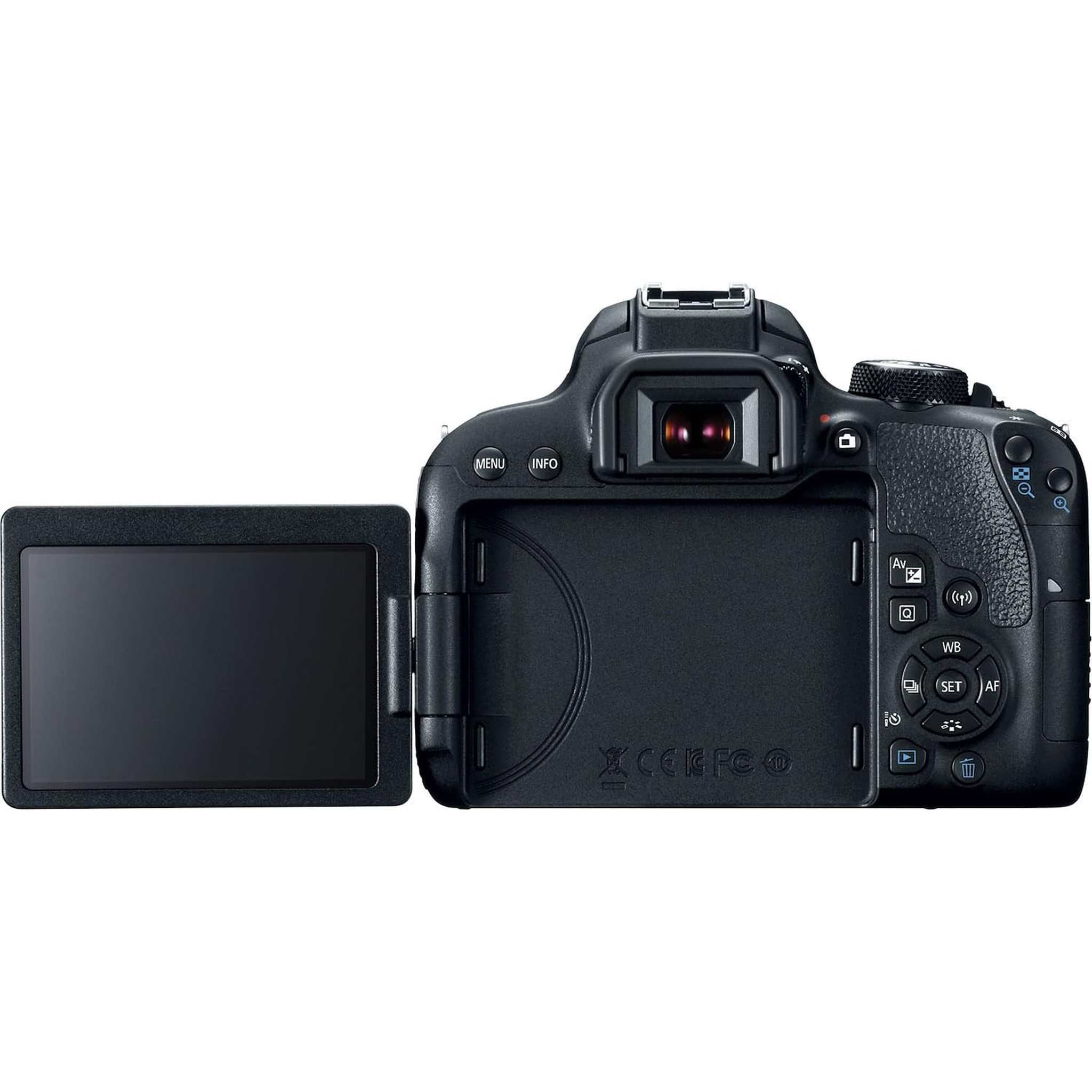 Canon EOS Rebel 800D / T7i DSLR Camera Body Only + 4K Monitor + Mic + More Canon