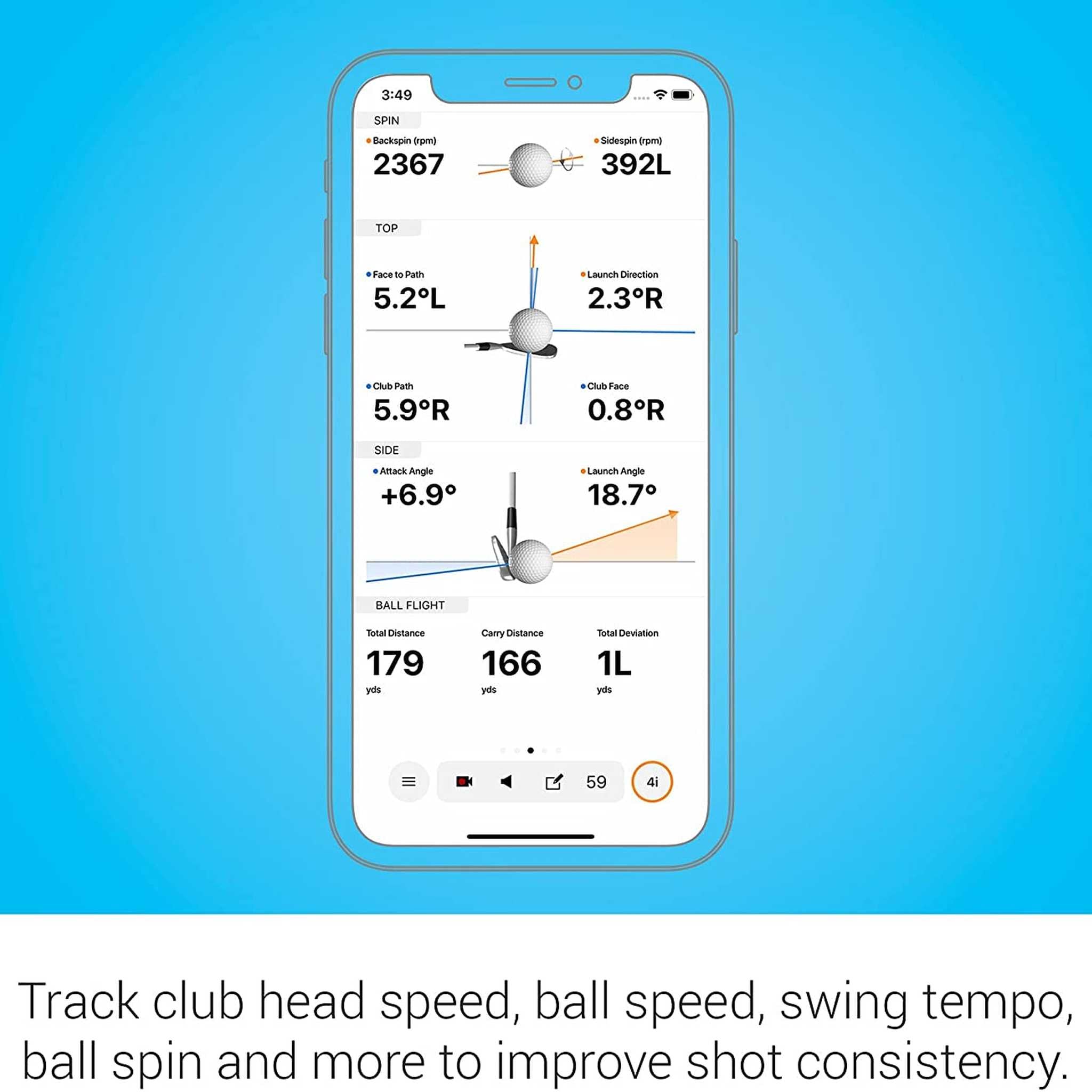 Garmin Approach R10 Portable Golf Launch Monitor with 6Ave Travel & Cleaning Kit Garmin