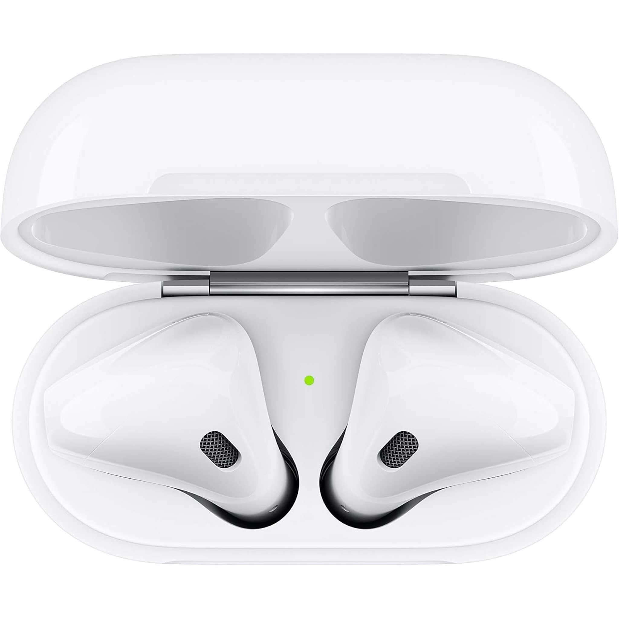 Apple AirPods with Charging Case (2nd Generation) (MV7N2AM/A) - With Cleaning Cloth and USB Power Adapter (Renewed) - Reconditioned