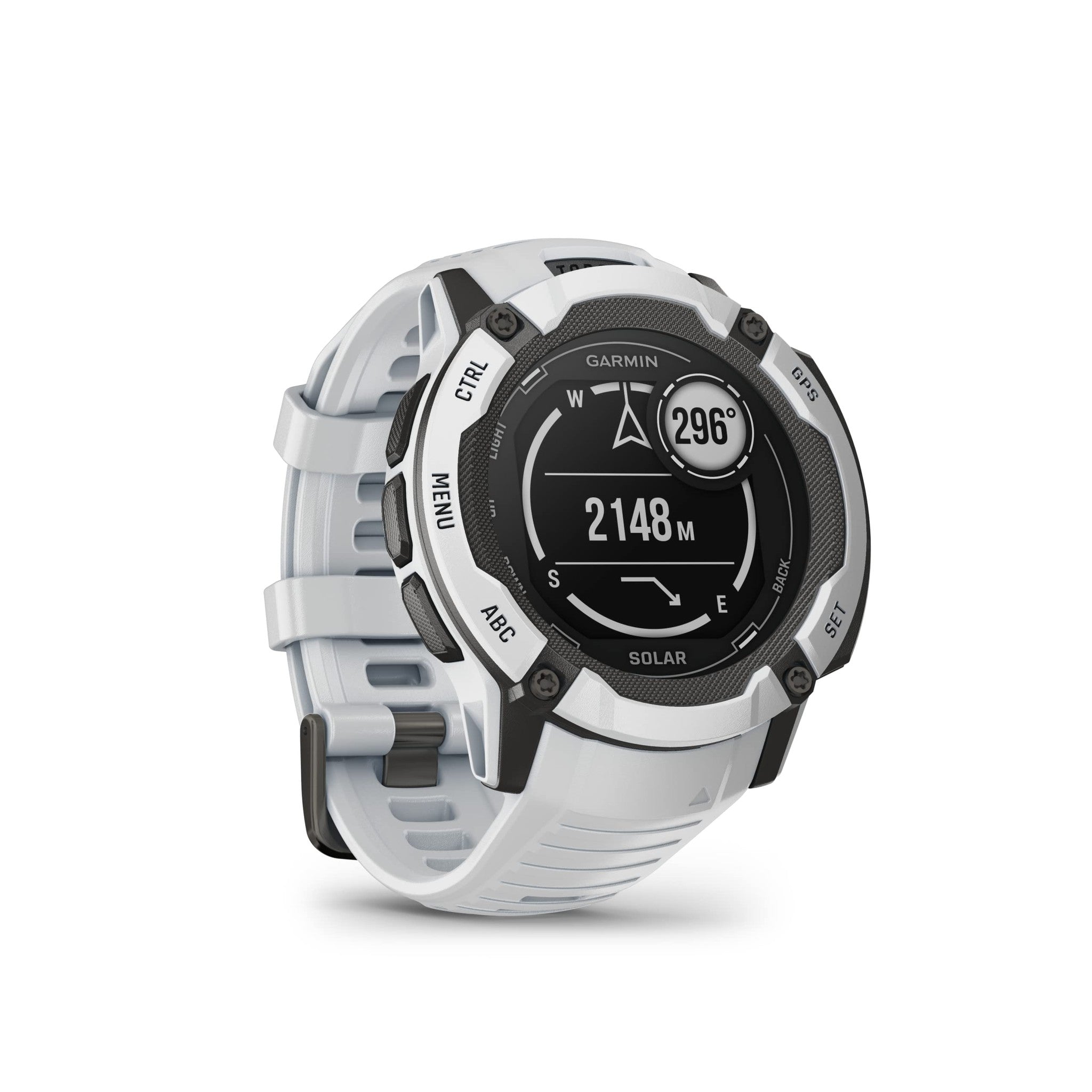 Garmin Instinct 2X Solar, Rugged GPS Smartwatch, Whitestone Garmin