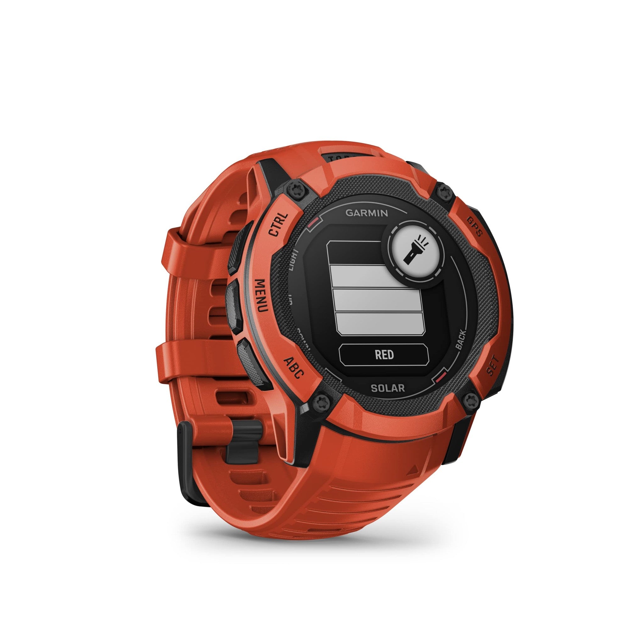 Garmin Instinct 2X Solar, Rugged GPS Smartwatch, Flame Red Garmin