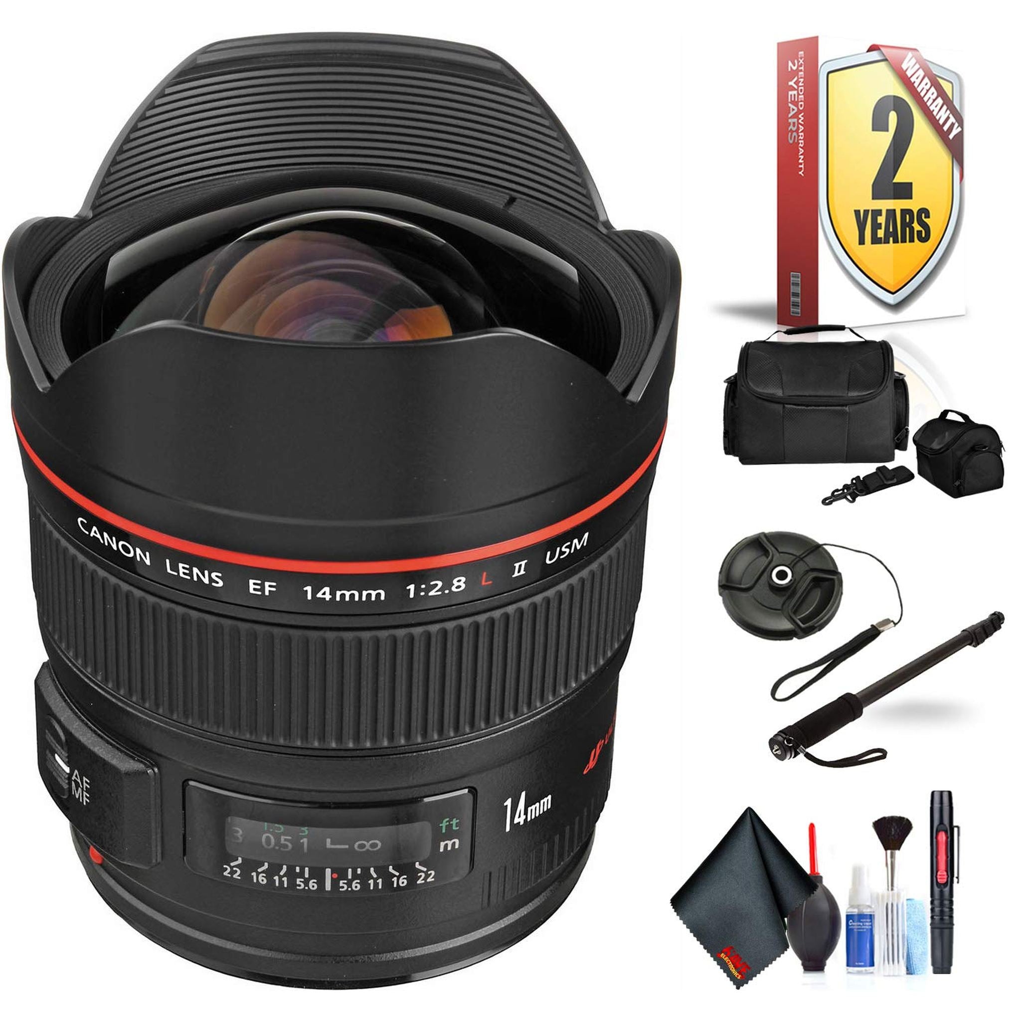 Canon EF 14mm F/2.8L Ii USM Lens for Canon 6D, 5D Mark IV, 5D Mark III, 5D Mark II, 6D Mark II, 5Dsr, 5Ds, 1Dx, 1Dx Mark Canon