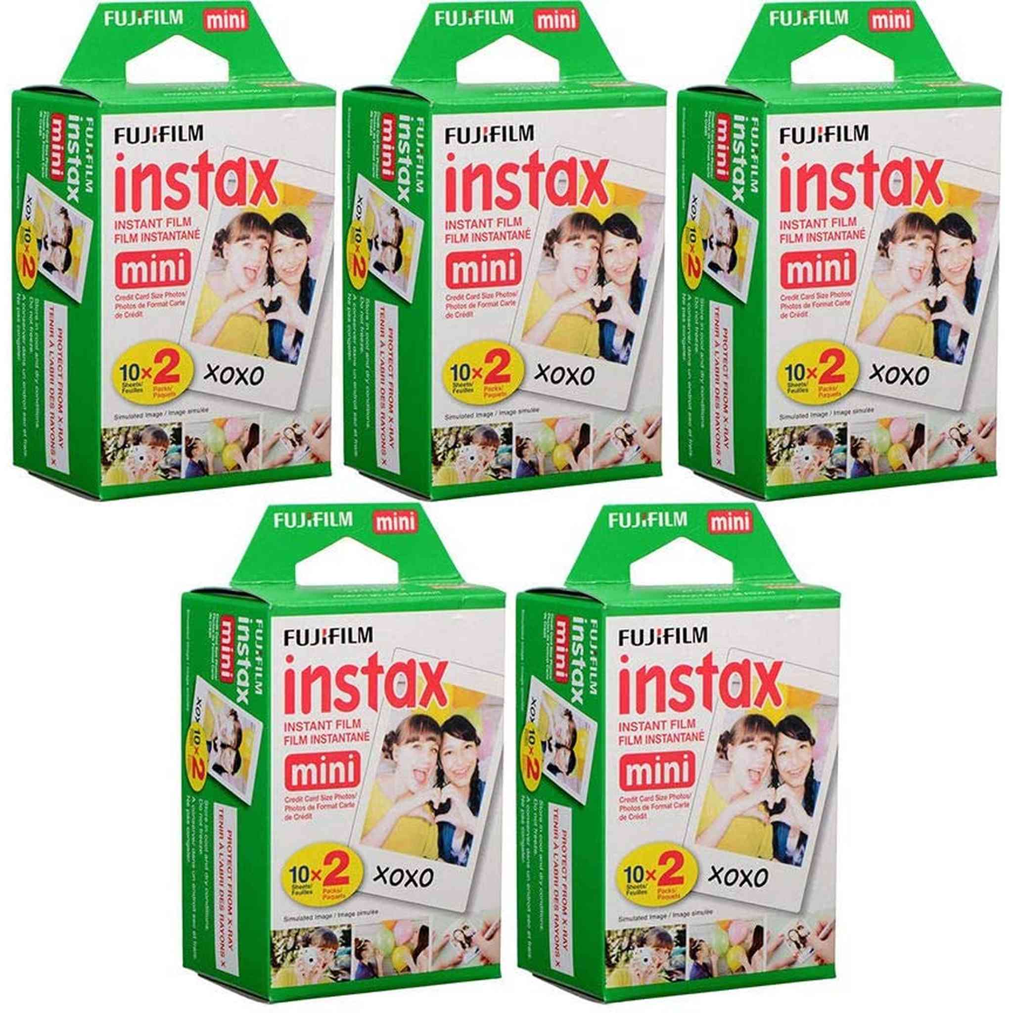 Fujifilm Instax Mini Instant Film, 10 Sheets of 5 Pack x 2 100 Sheets - Import Fujifilm