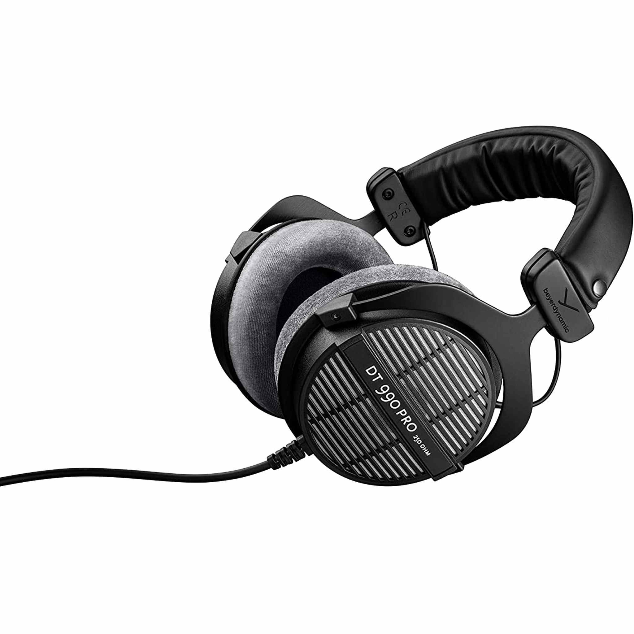 Beyerdynamic DT 990 Pro 250 Ohm Headphones with Splitter and 3-Year Warranty Base Bundle Beyerdynamic