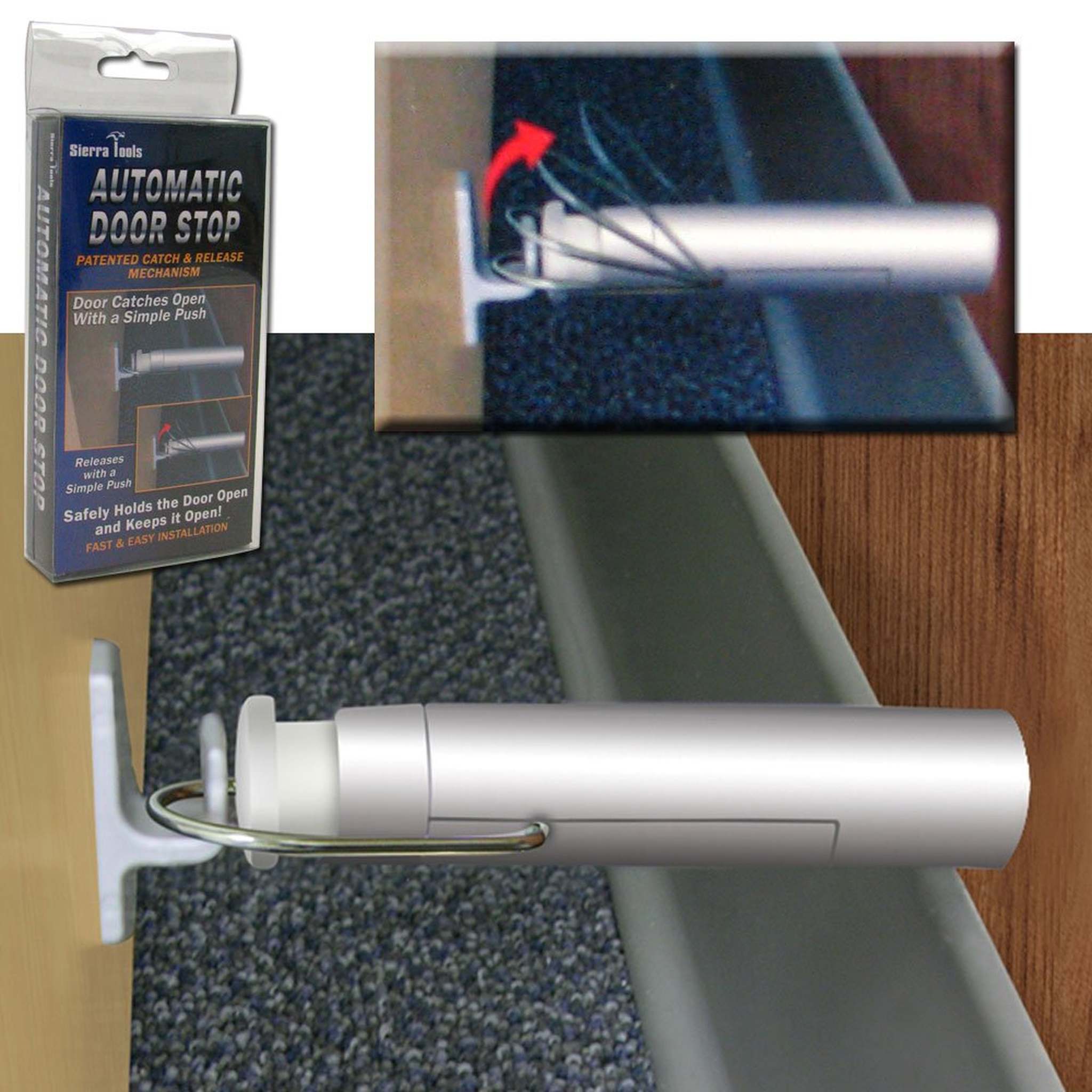 Sierra Tools 82-5351 Fast Installation Automatic Door Stop Sierra Tools