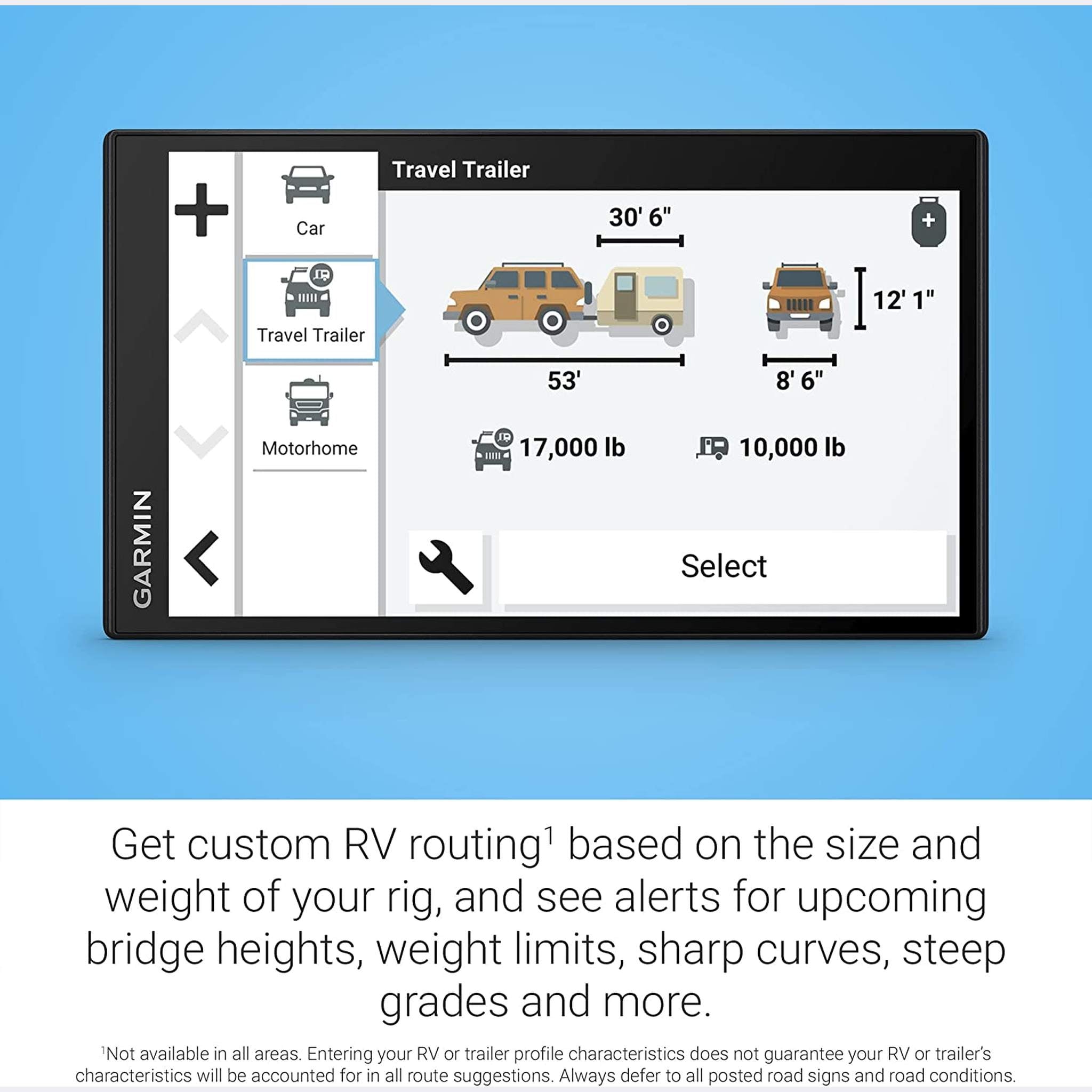 Garmin RV 795 GPS Navigation for RV's with 6Ave Travel Pack Bundle Garmin