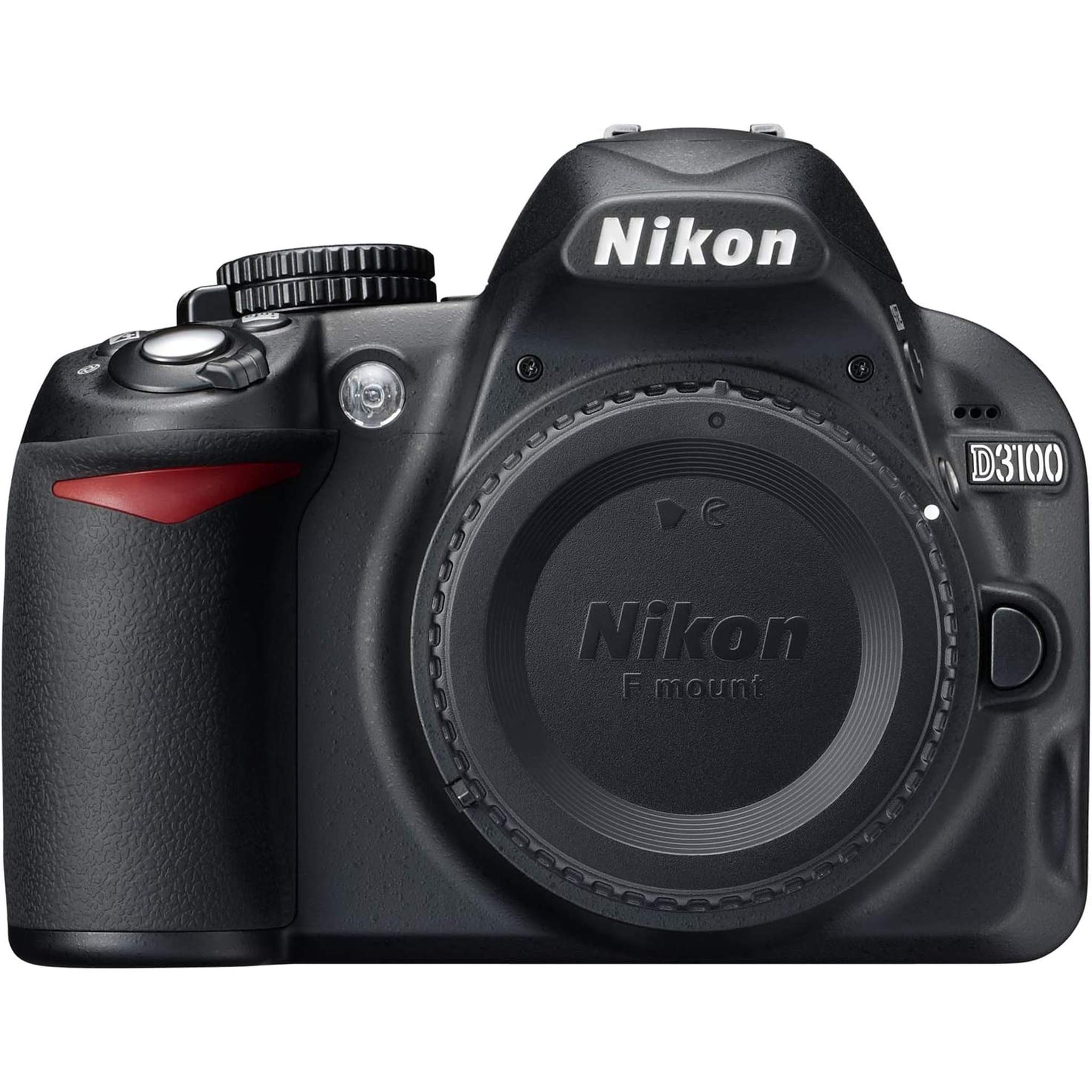 Nikon D3100 14.2MP DX-Format DSLR Digital Camera Body Only No Lens - Black Bundle Nikon