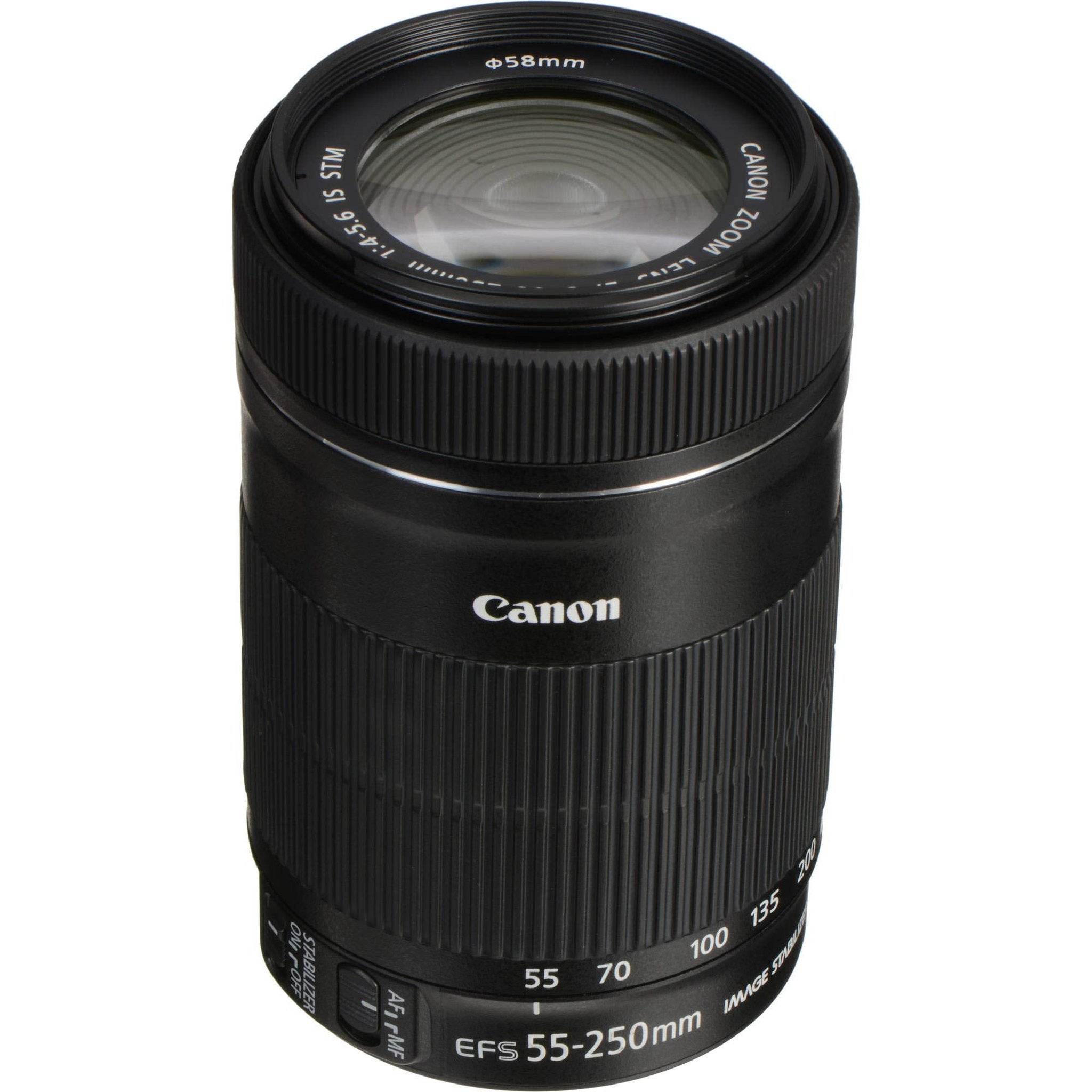 Canon EF-S 55-250mm f/4-5.6 is STM Lens + Cleaning Kit Canon