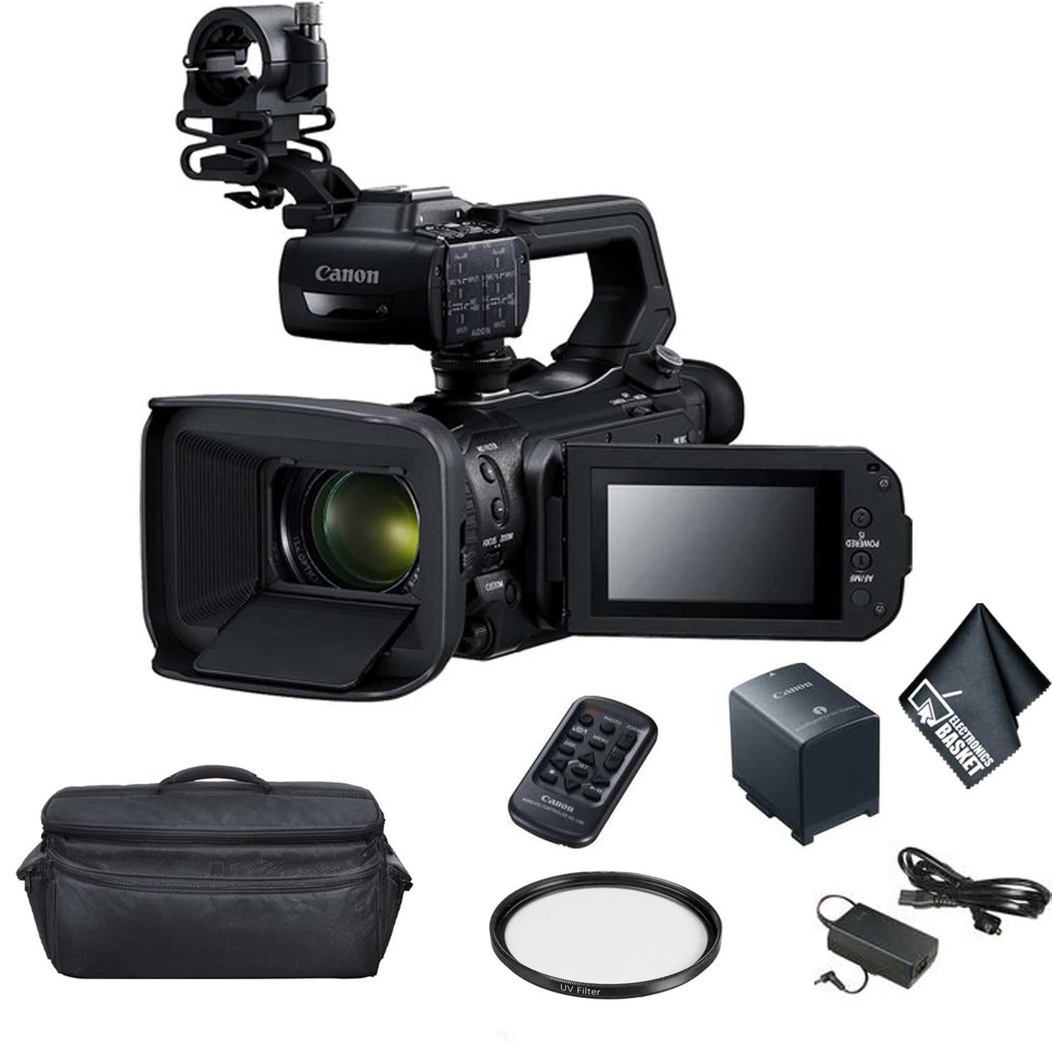 Canon XA55 Professional UHD 4K Camcorder Bundle with Carrying Case + More Canon