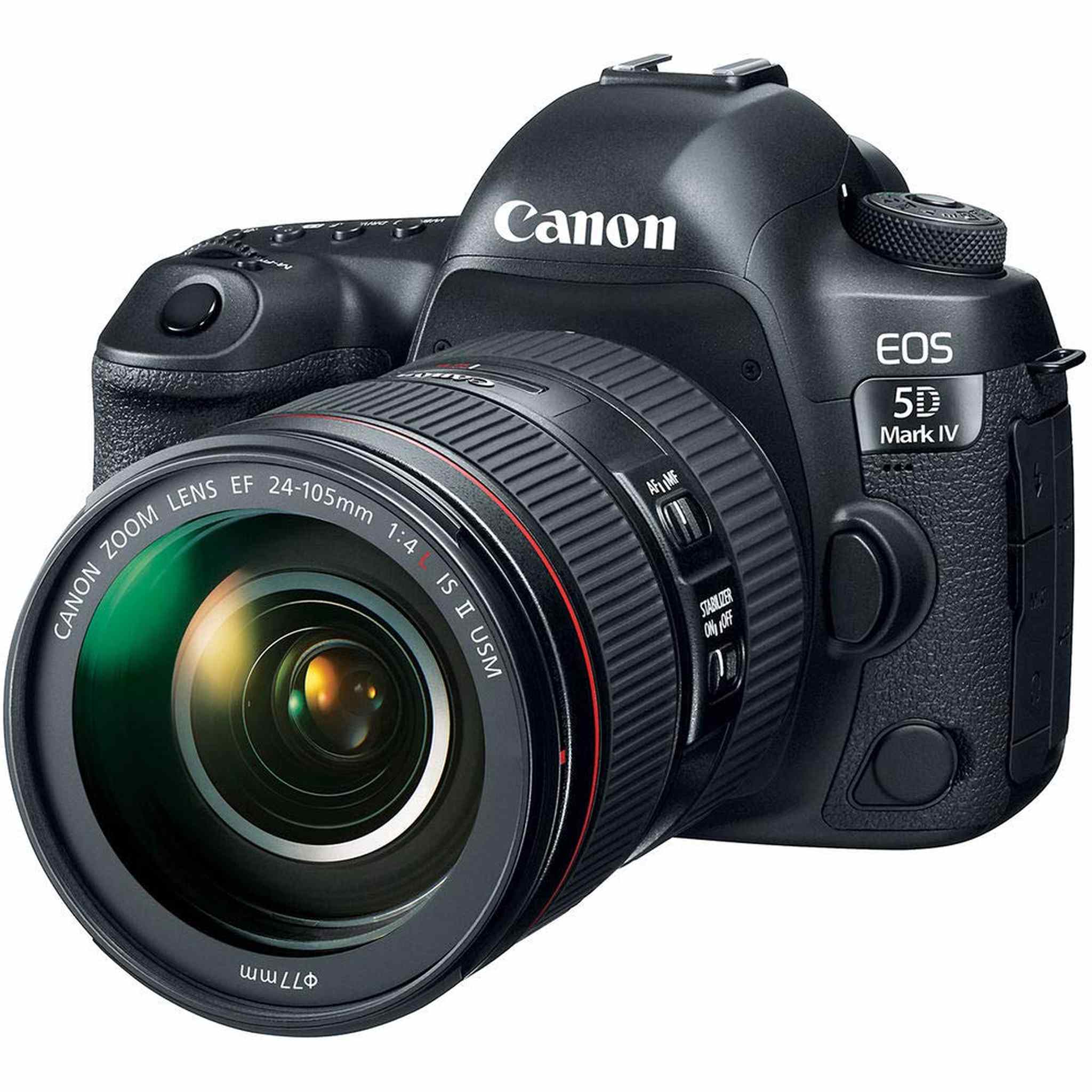 Canon EOS 5D Mark IV DSLR Camera with 24-105mm f/4L II Lens International Model Basic Bundle Canon