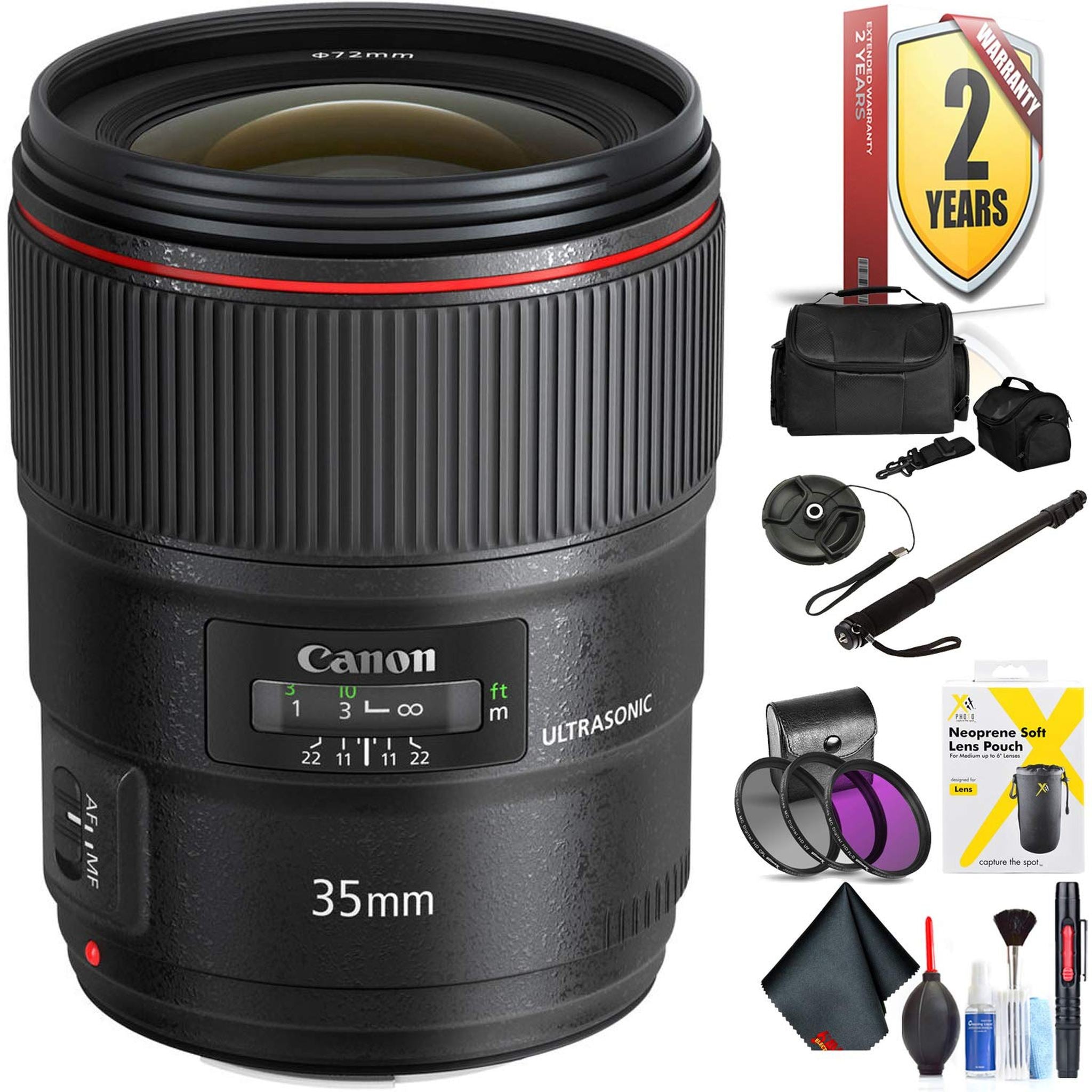 Canon EF 35mm F/1.4L Ii USM Lens for Canon 6D, 5D Mark IV, 5D Mark III, 5D Mark II, 6D Mark II, 5Dsr, 5Ds, 1Dx, 1Dx Mark Canon