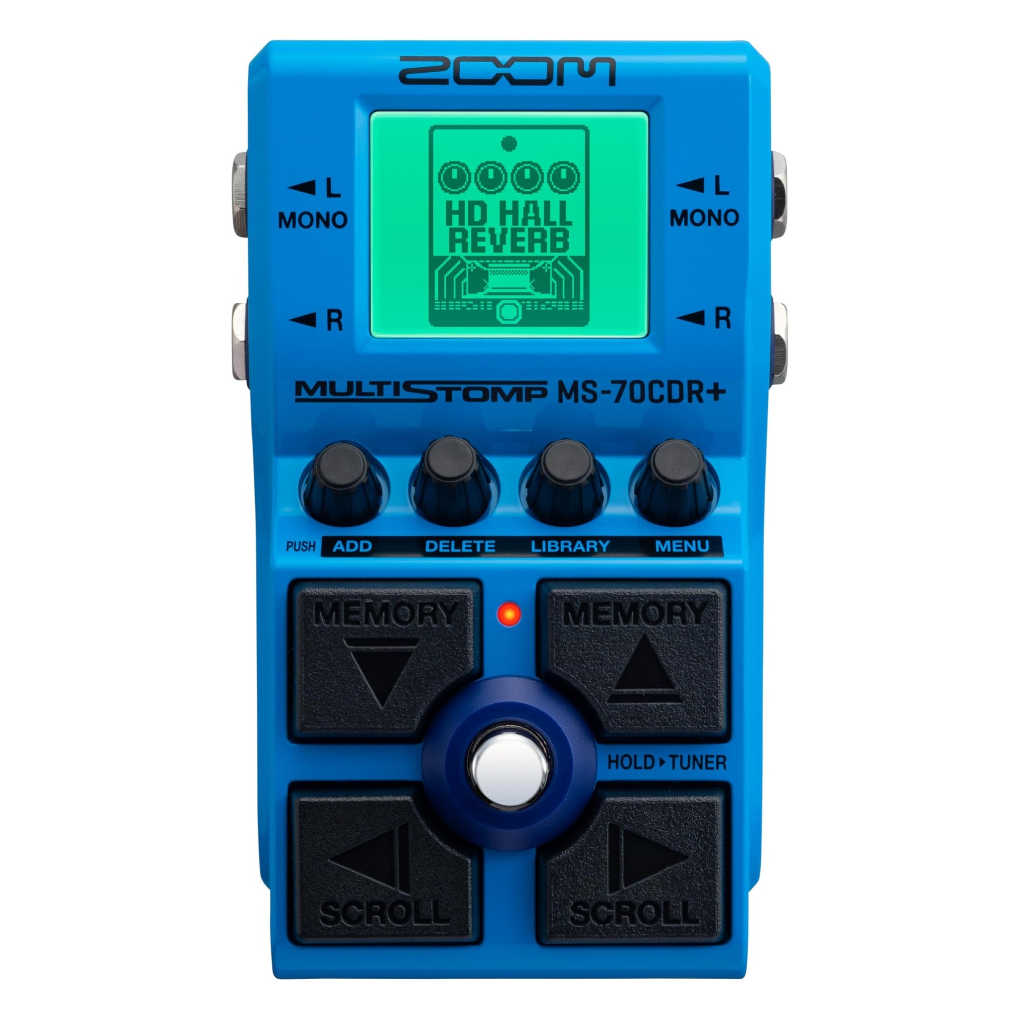 Zoom MS-70CDR+ MultiStomp Guitar Effects Pedal with Over 140 Effects Featuring Choruses, Delays, Reverbs, Stereo Effects, Effect Chaining, Single Stompbox, Tuner, & Battery Powered Zoom