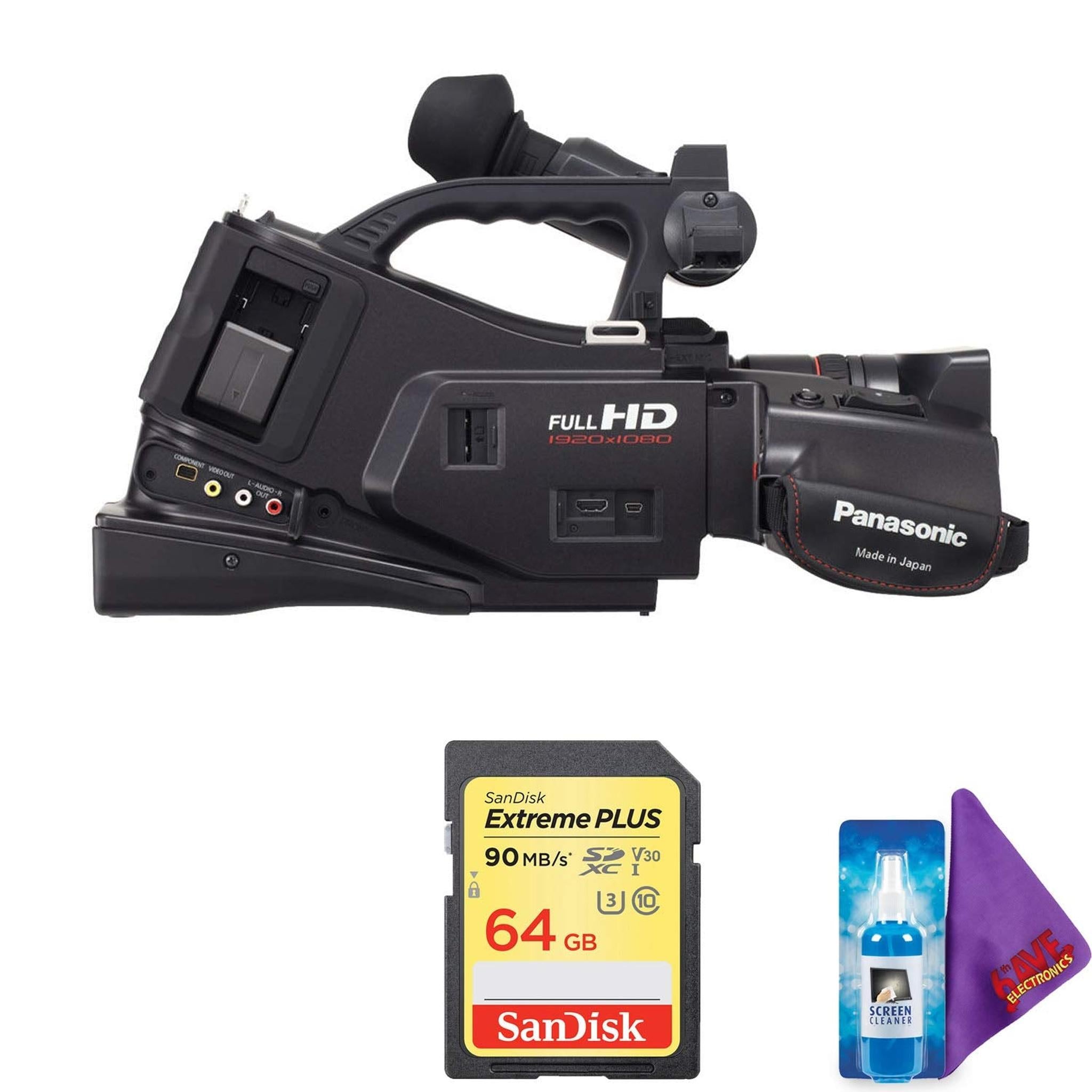 Panasonic AG-AC7 Shoulder-Mount AVCHD Camcorder + Pro Memory Card Panasonic