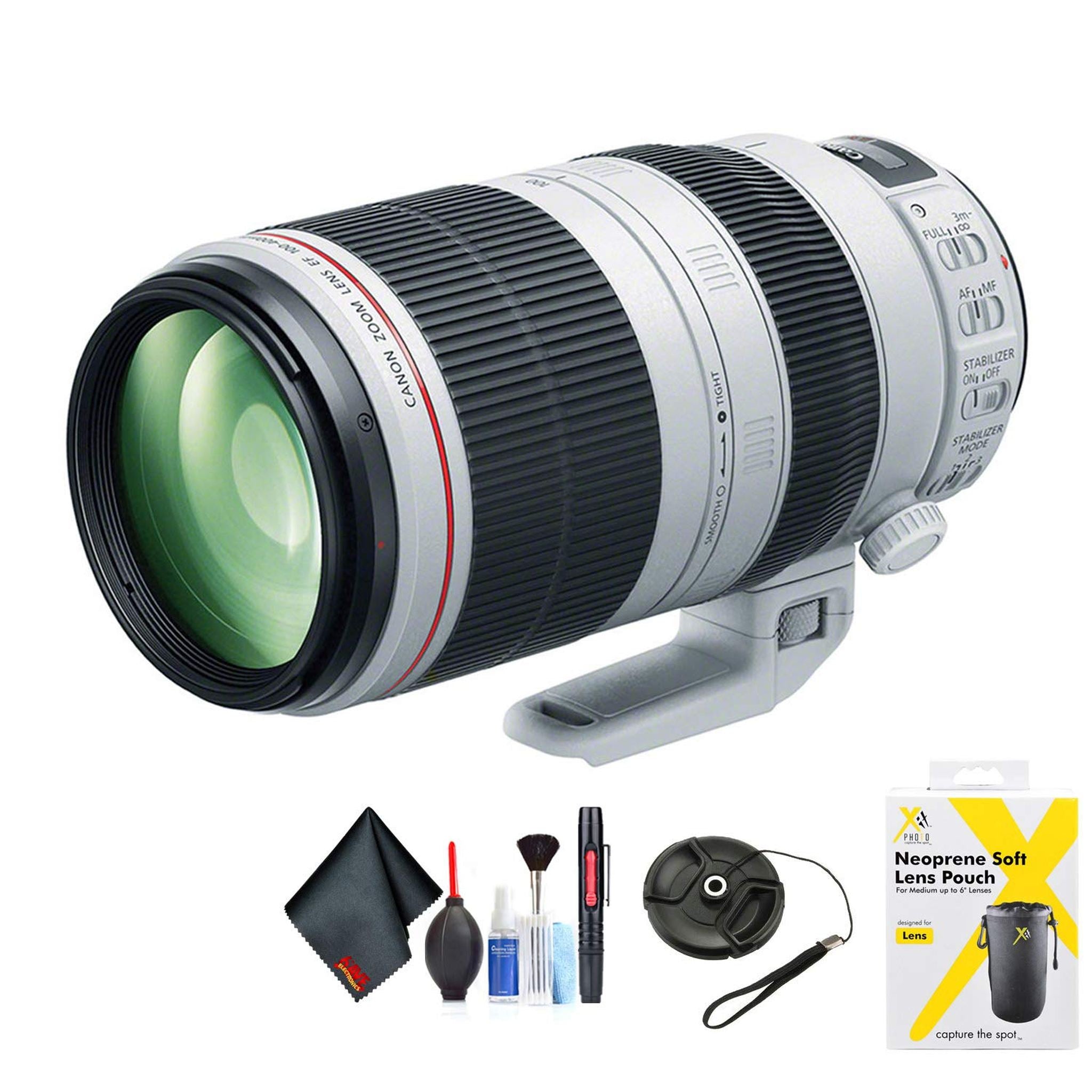 Canon EF 100-400mm f/4.5-5.6L is II USM Lens for Canon EF Mount + Accessories International Model with 2 Year Warranty Canon