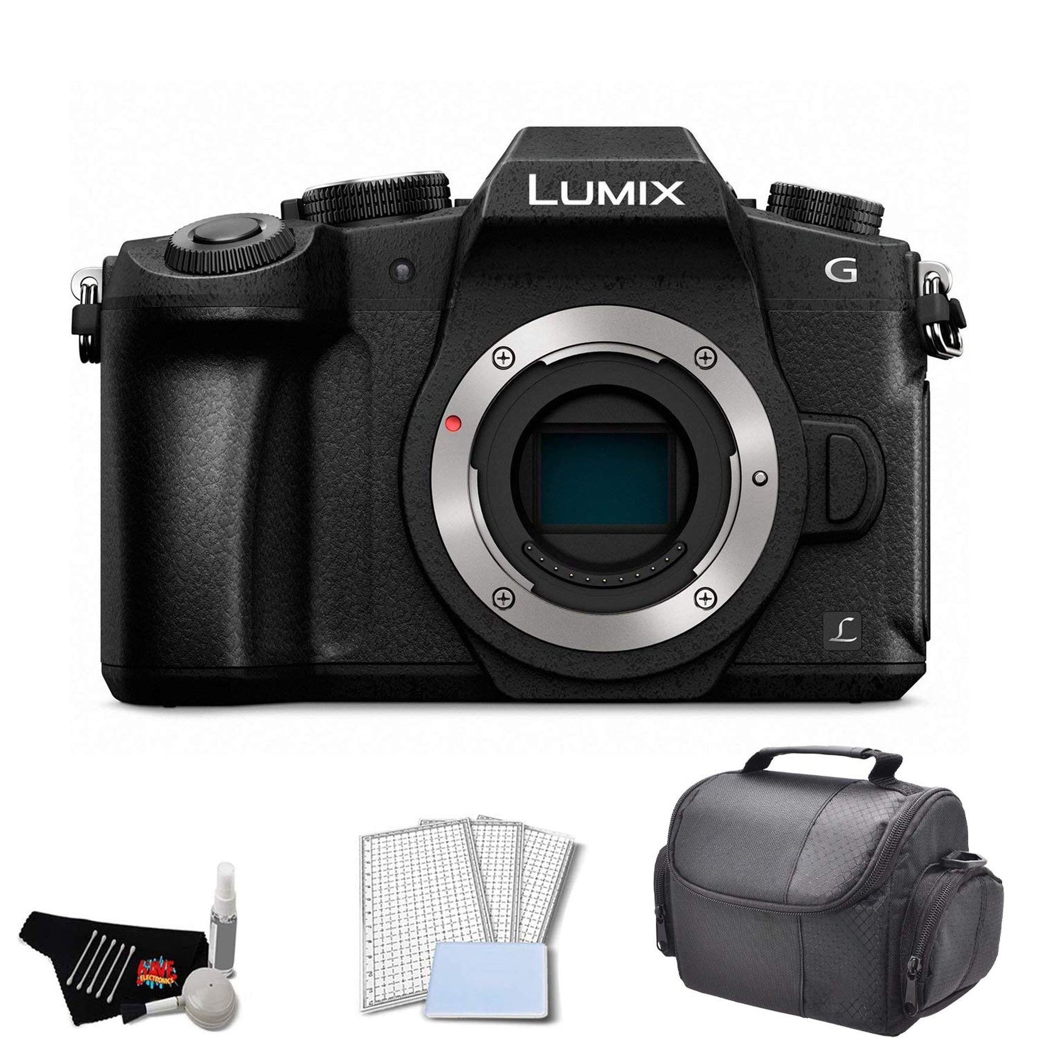 Panasonic Lumix DMC-G85 Mirrorless Micro Four Thirds Digital Camera Body Only Bundle with Carrying Case + LCD Screen P Panasonic