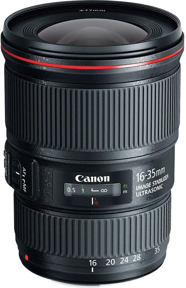 Canon EF 16-35mm f/4L IS USM Lens (9518B002) Essential Bundle Kit for Canon EOS - International Model No Warranty