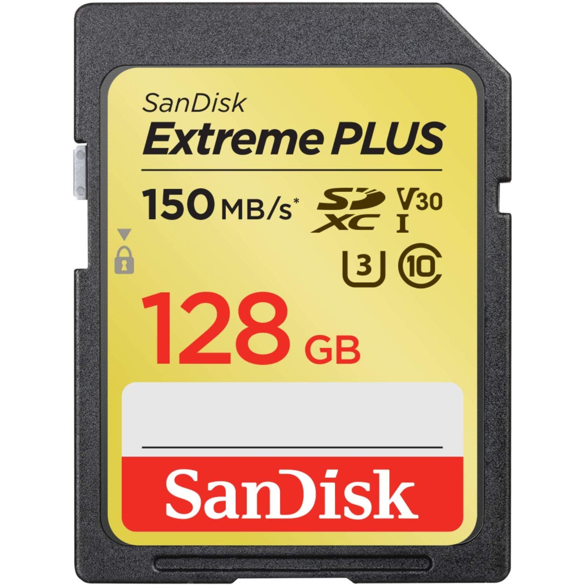 SanDisk Extreme Plus SDXC UHS-I Card, 128GB, SDSDXW5-128G-ANCIN SanDisk