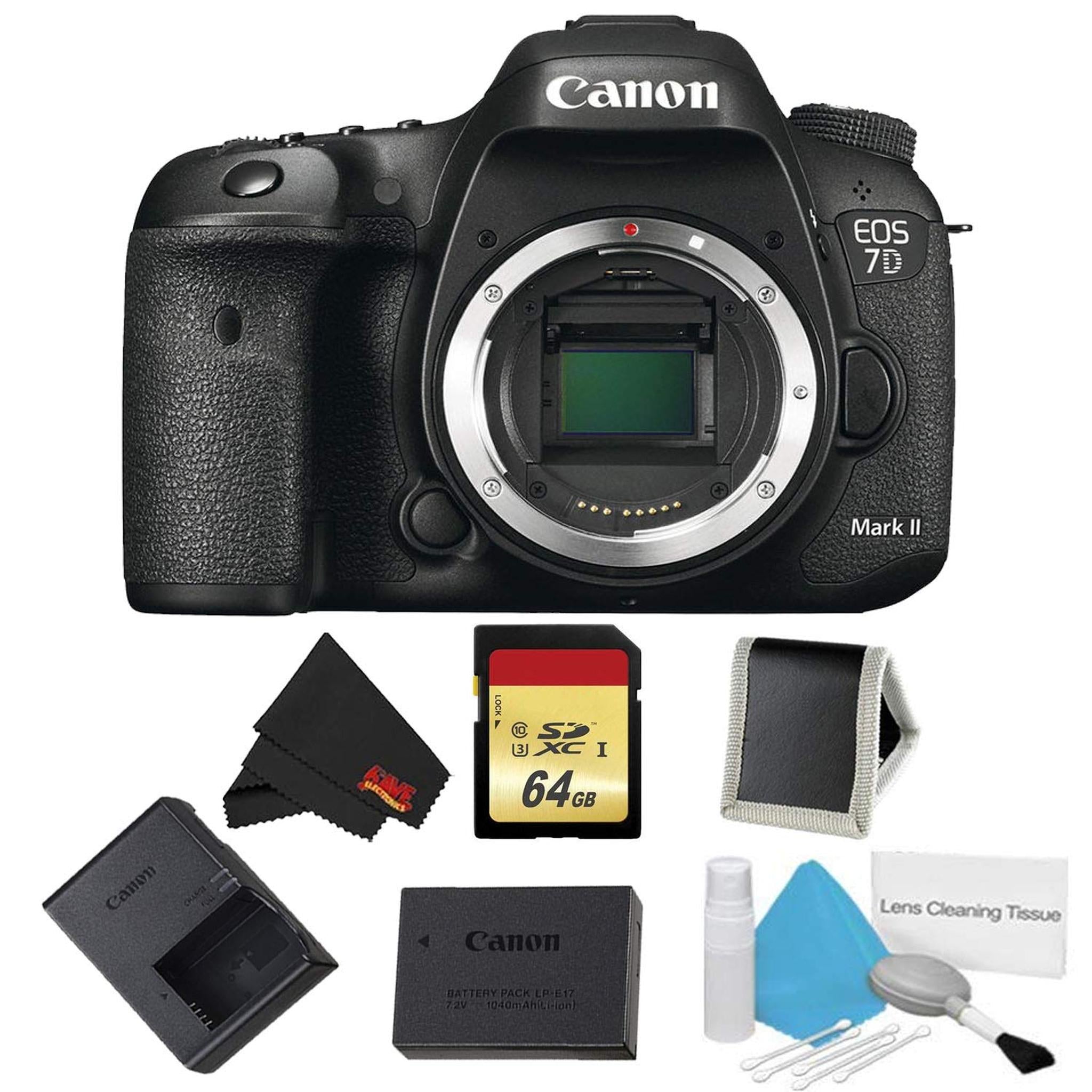 Canon EOS 7D Mark II DSLR Camera Body Only Memory Bundle International Model Canon