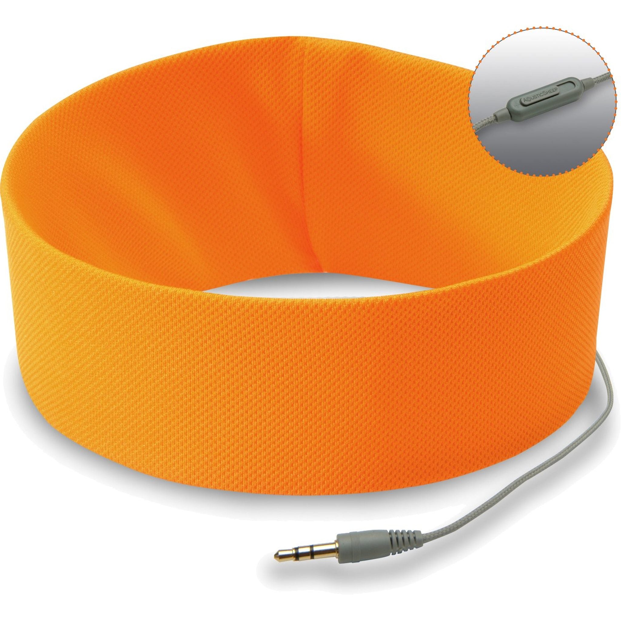 RunPhones Microphone Headphones Orange Exuberance, Small RunPhones