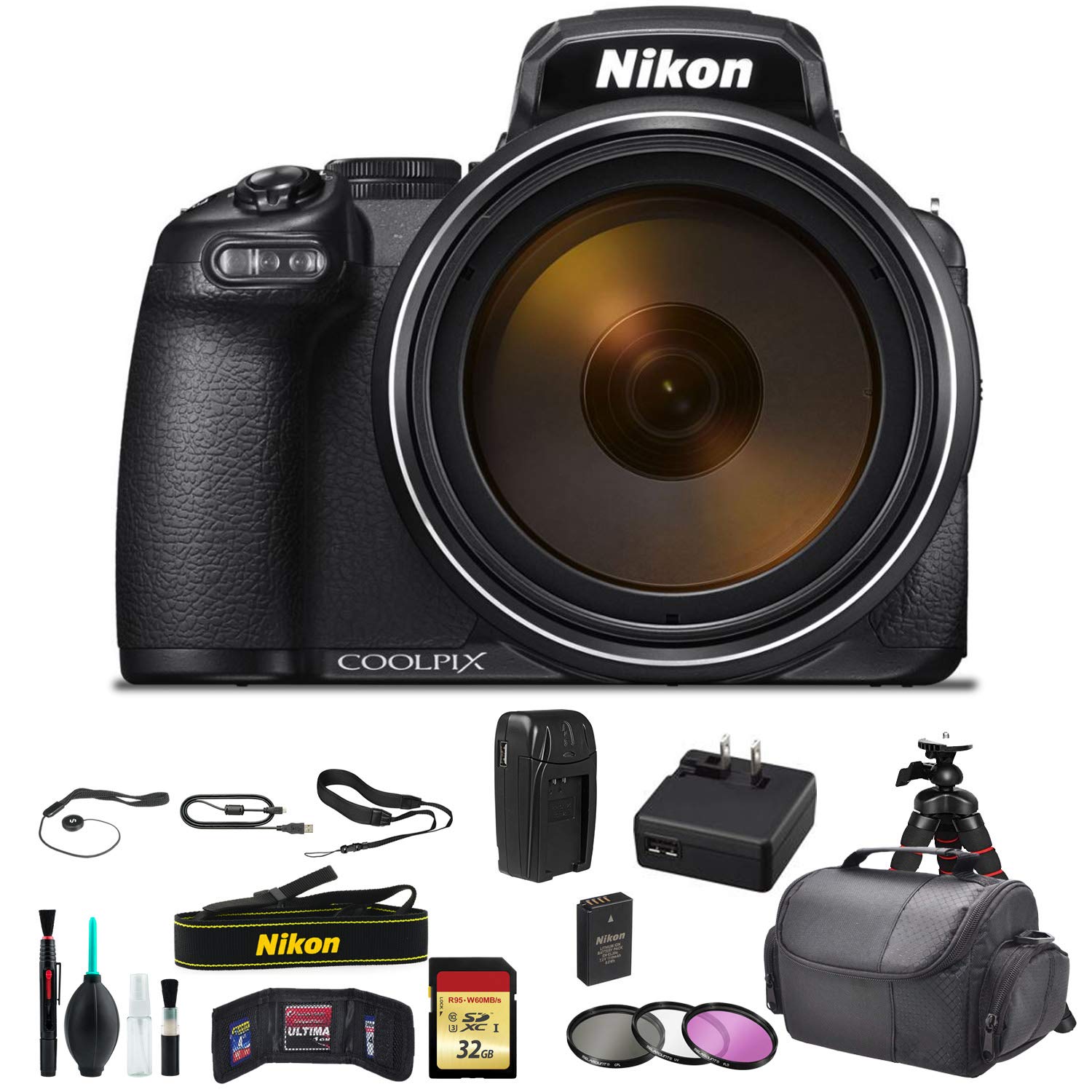 Nikon COOLPIX P1000 16.7 Digital Camera with 3.2