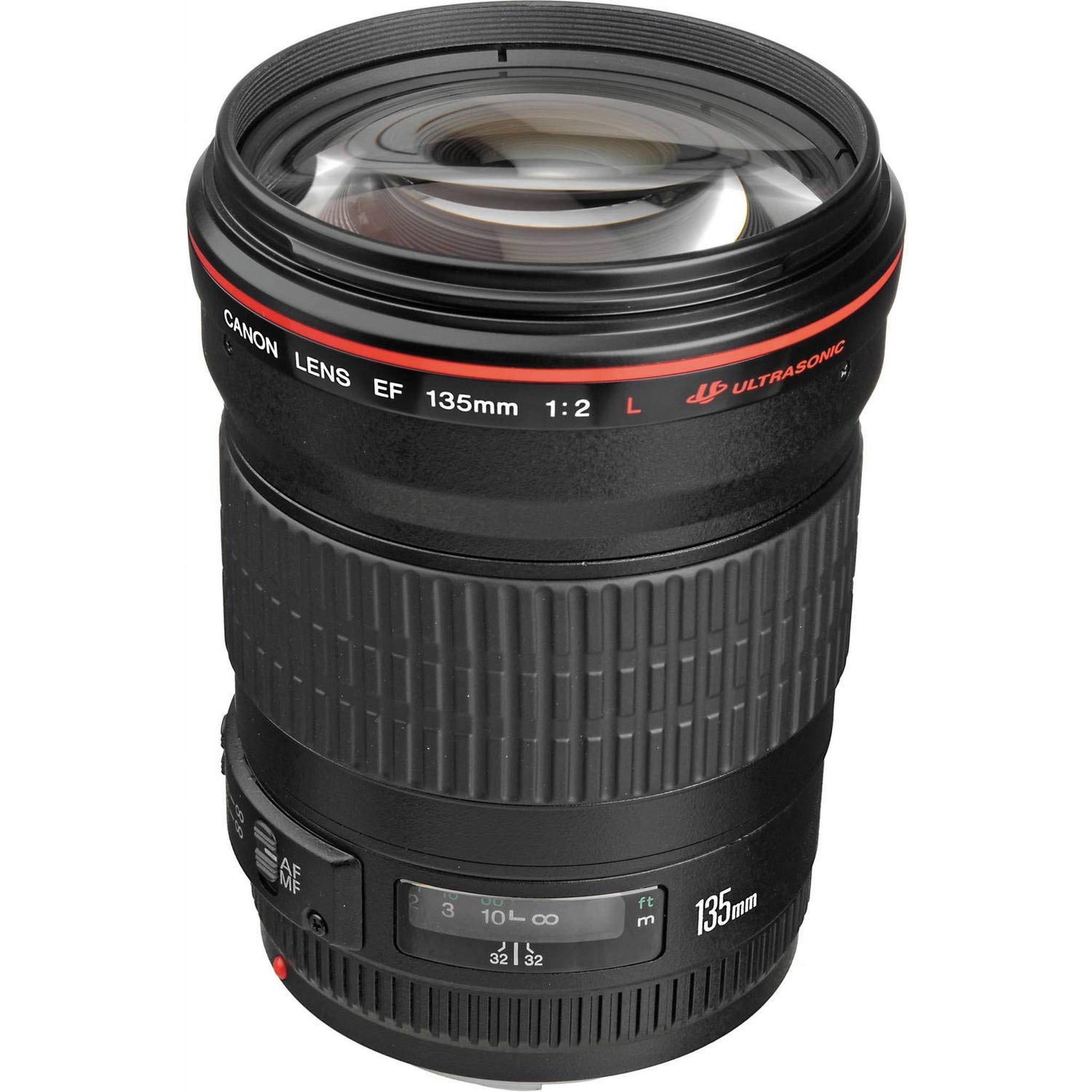 Canon EF 135mm f/2L USM Lens Intl Model with Filter Kit and Cleaning Kit Canon