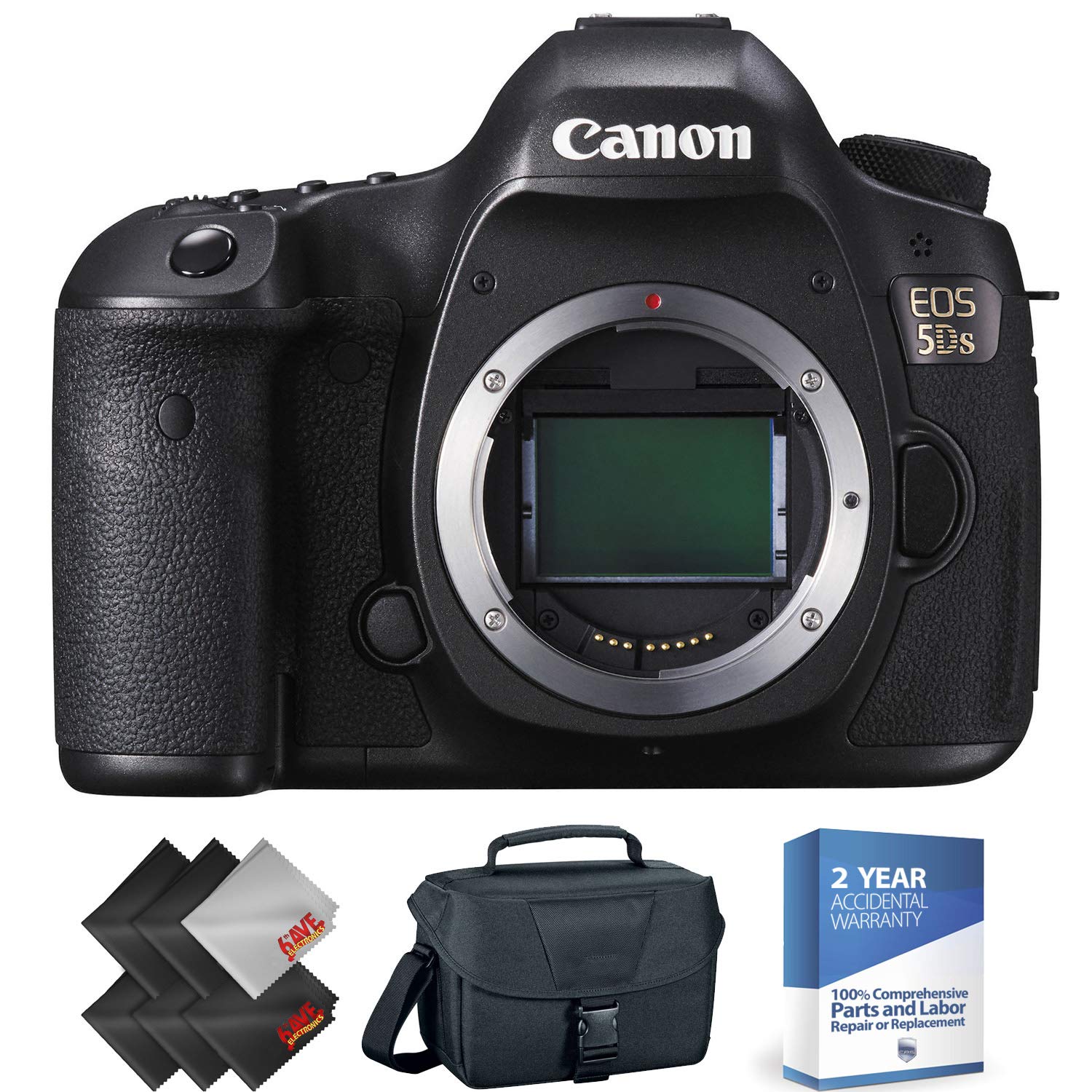 Canon EOS 5DS DSLR Camera Body Only + 2 Year Accidental Warranty Bundle Canon