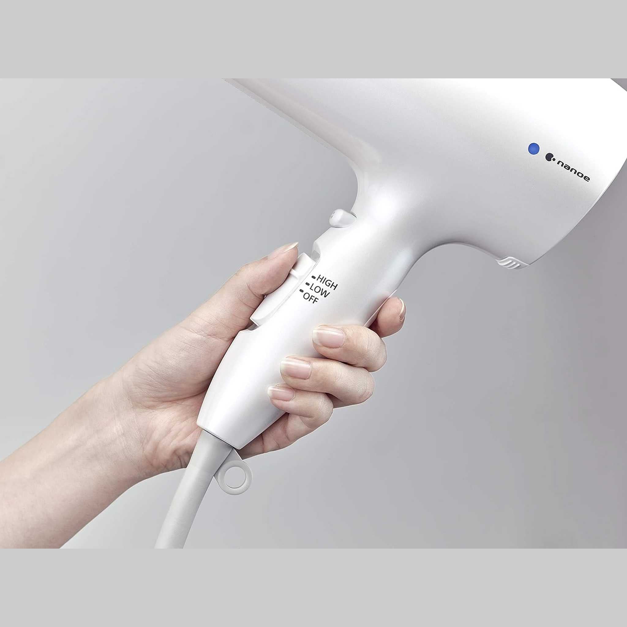 Panasonic EH-NA67-W Nanoe Salon Hair Dryer with Oscillating QuickDry Nozzle White Panasonic