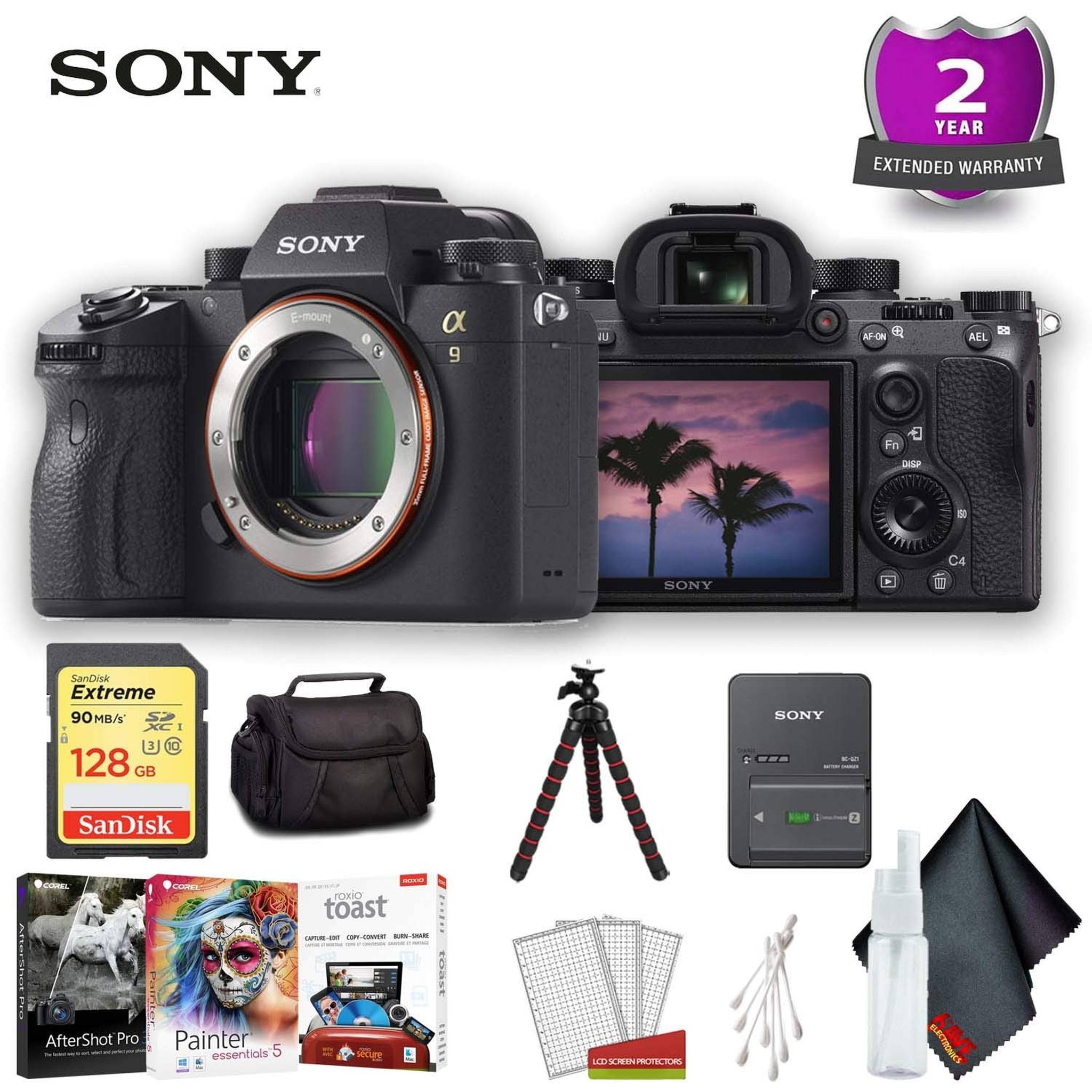 Sony Alpha a9 Mirrorless Digital Camera Body Only International Model Base Accessory Bundle Sony