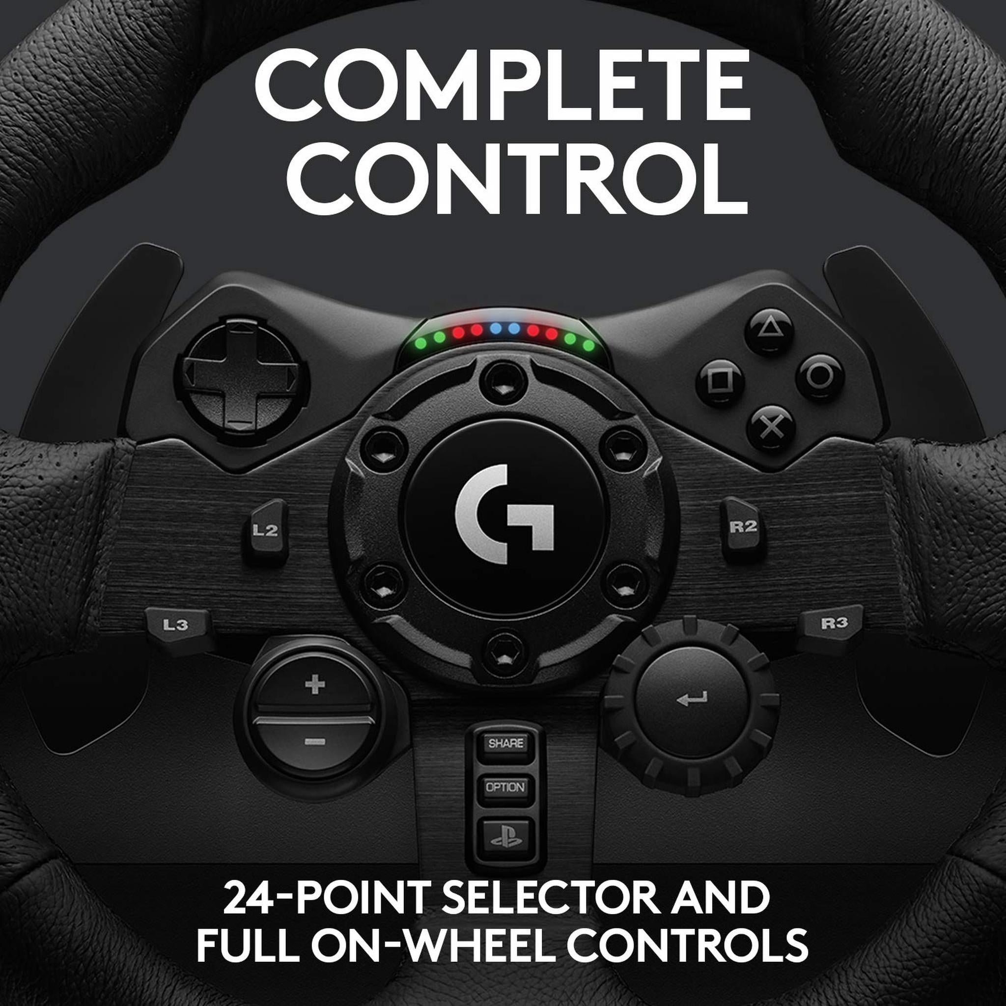 Logitech G923 Racing Wheel and Pedals For PC, PS4, PS5 with Accessories Logitech