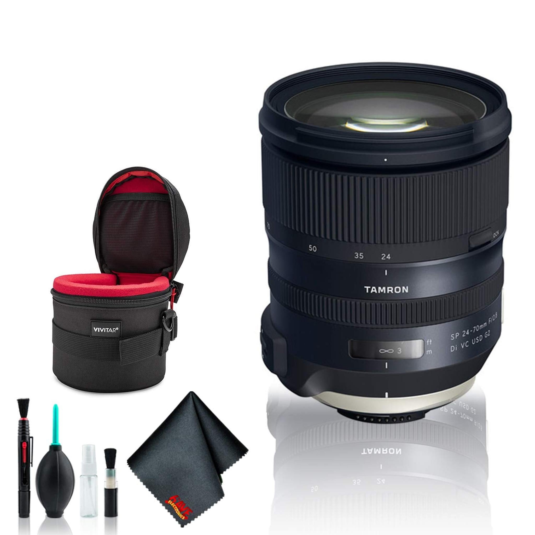 Tamron SP 24-70mm f/2.8 Di VC USD G2 Lens for Nikon F - Deluxe Bundle Tamron