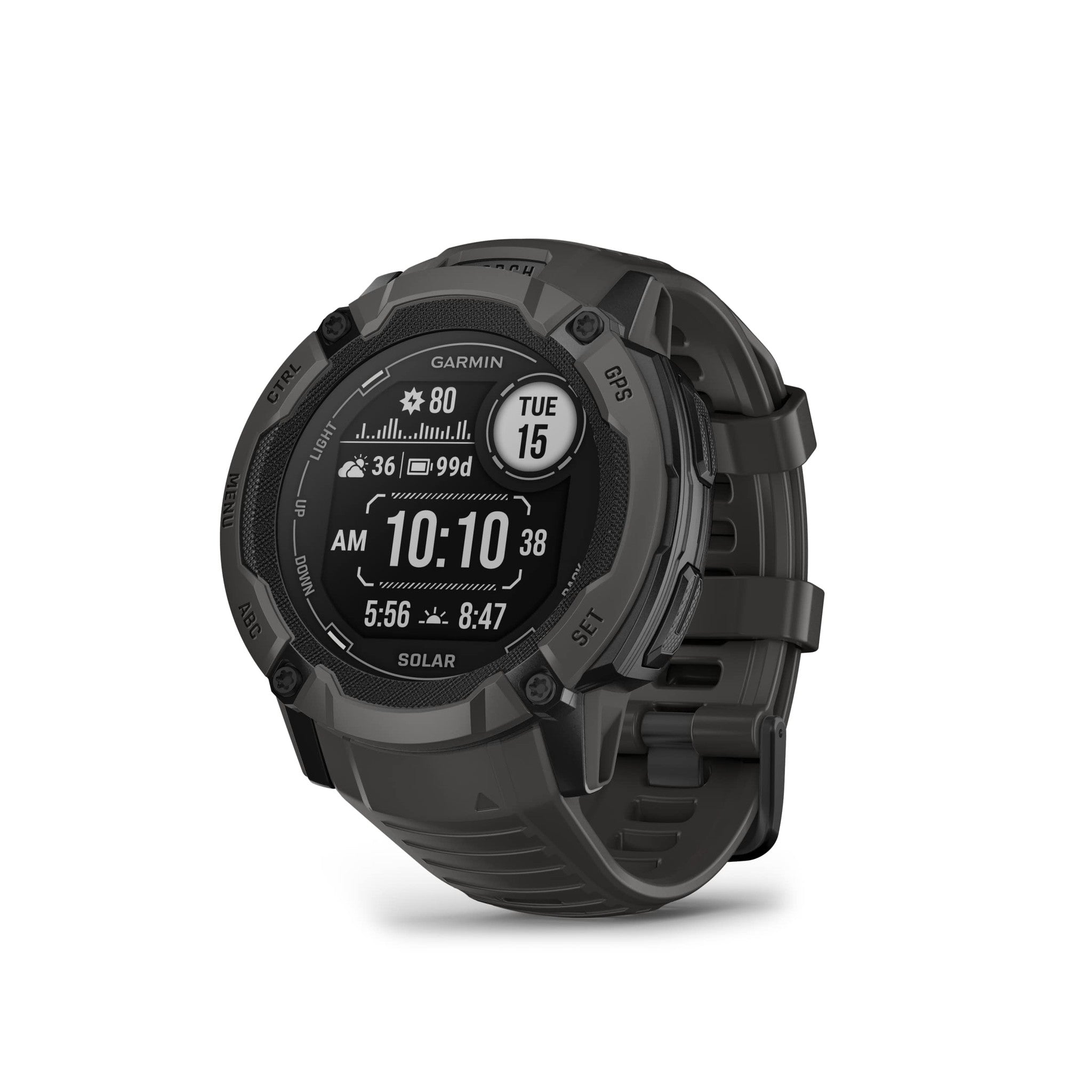 Garmin Instinct 2X Solar, Rugged GPS Smartwatch, Graphite Garmin