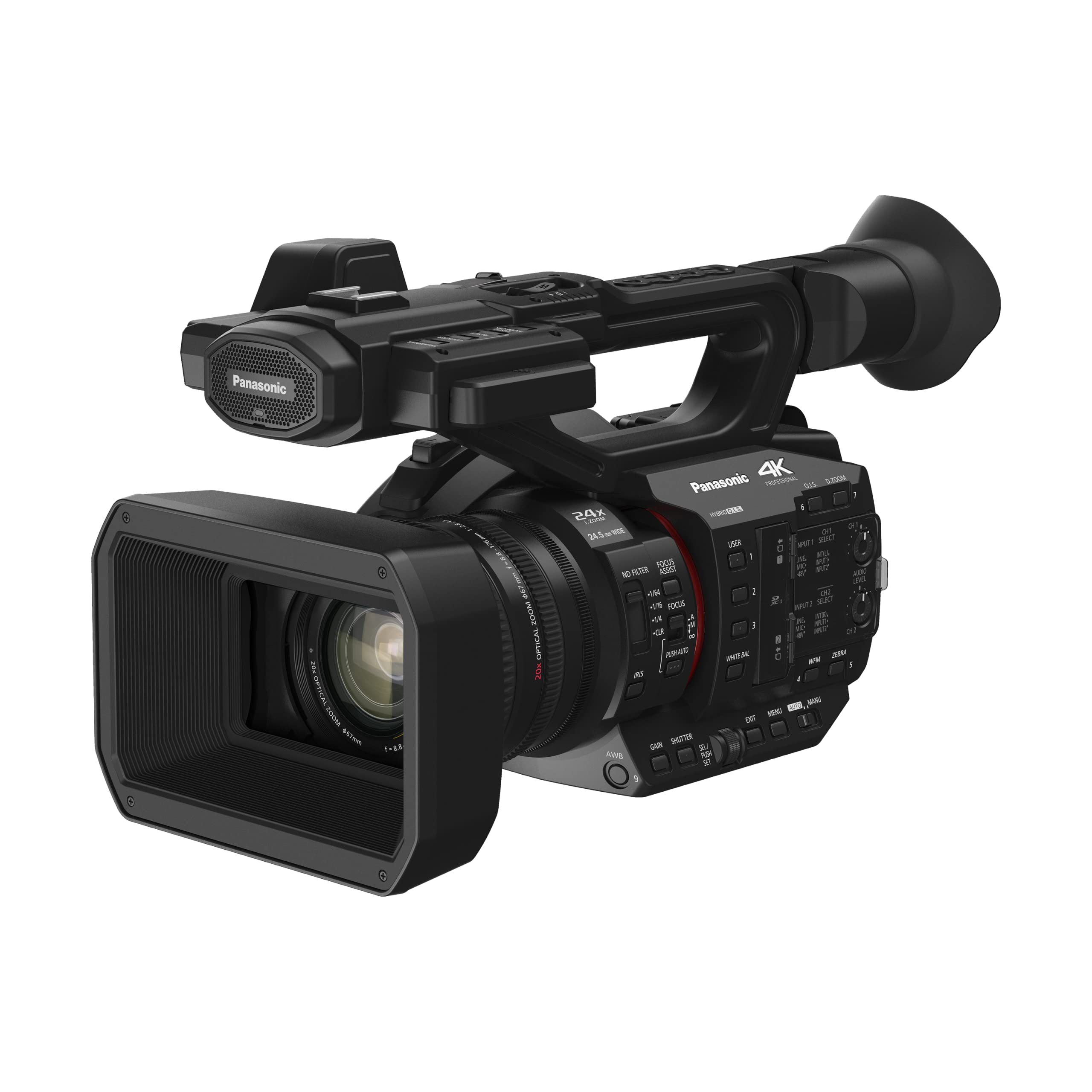 Panasonic HC-X20 Camcorder, 4K 60p, 1.0-inch Sensor, 24.5mm Wide-Angle Lens and Optical 20x Zoom Panasonic