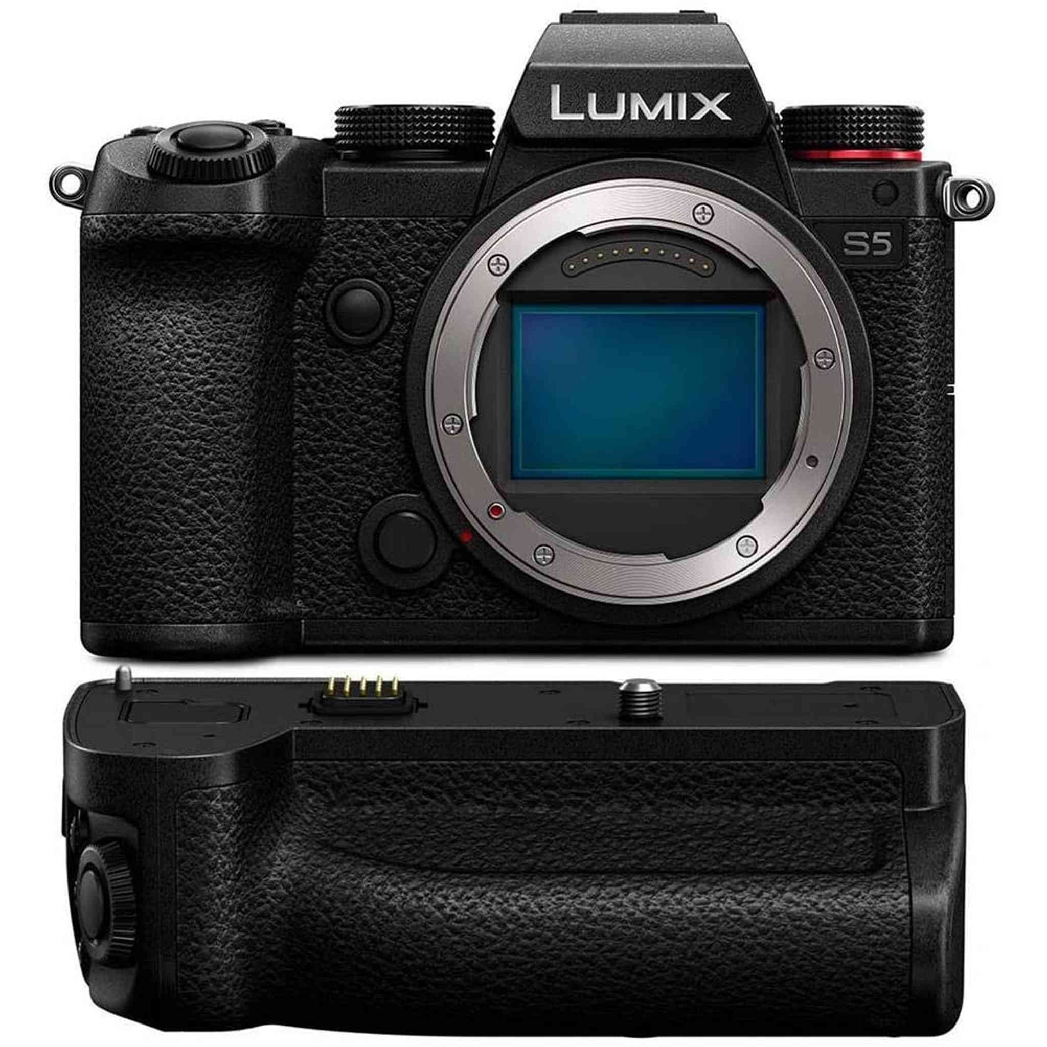 Panasonic Lumix DC-S5 Mirrorless Digital Camera Body Only DMW-BGS5 Battery Grip Panasonic