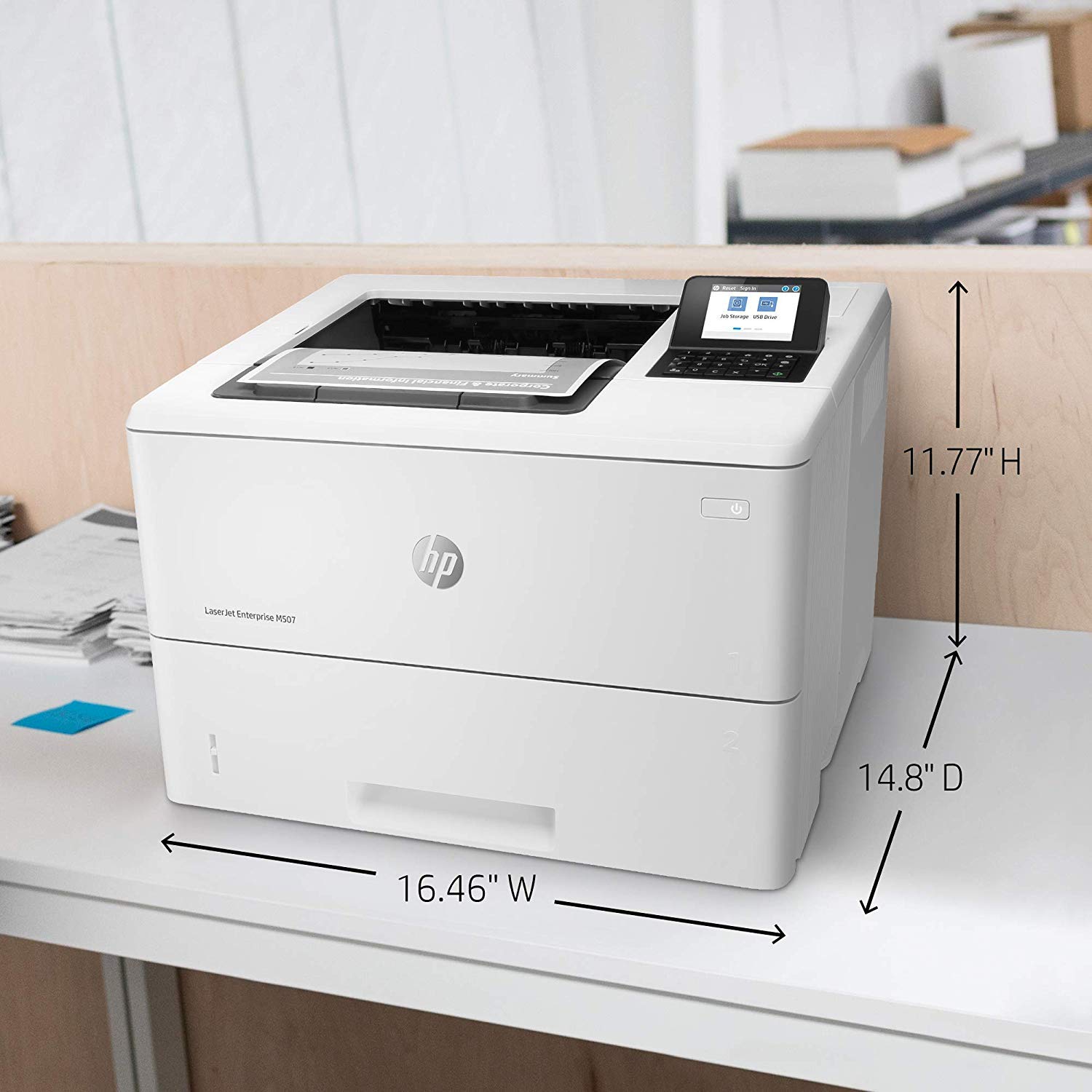 HP Laserjet Enterprise M507dn with One-Year, Next-Business Day, Onsite Warranty 1PV87A HP