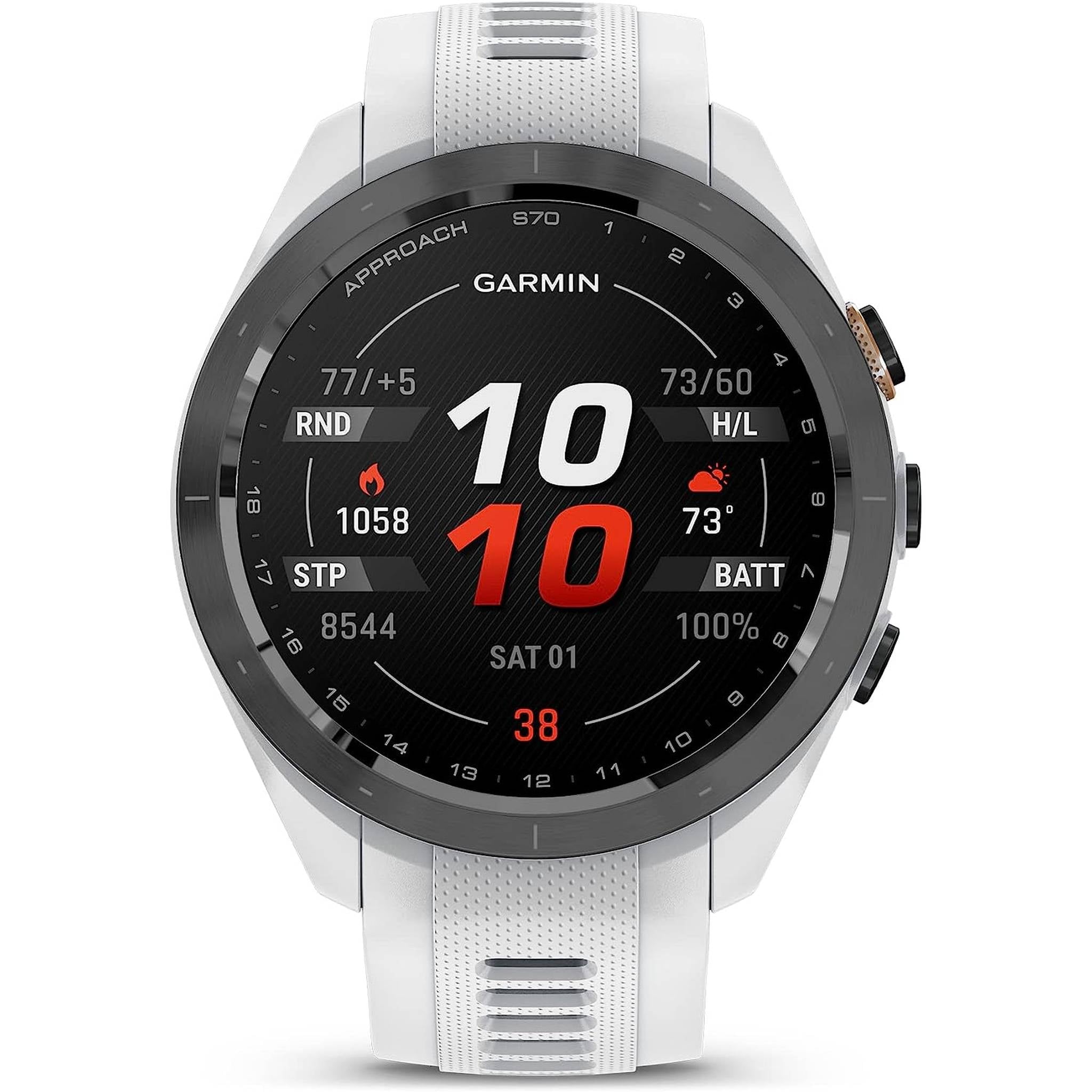 Garmin Approach S70, 42mm, Premium GPS Golf Watch, White Garmin