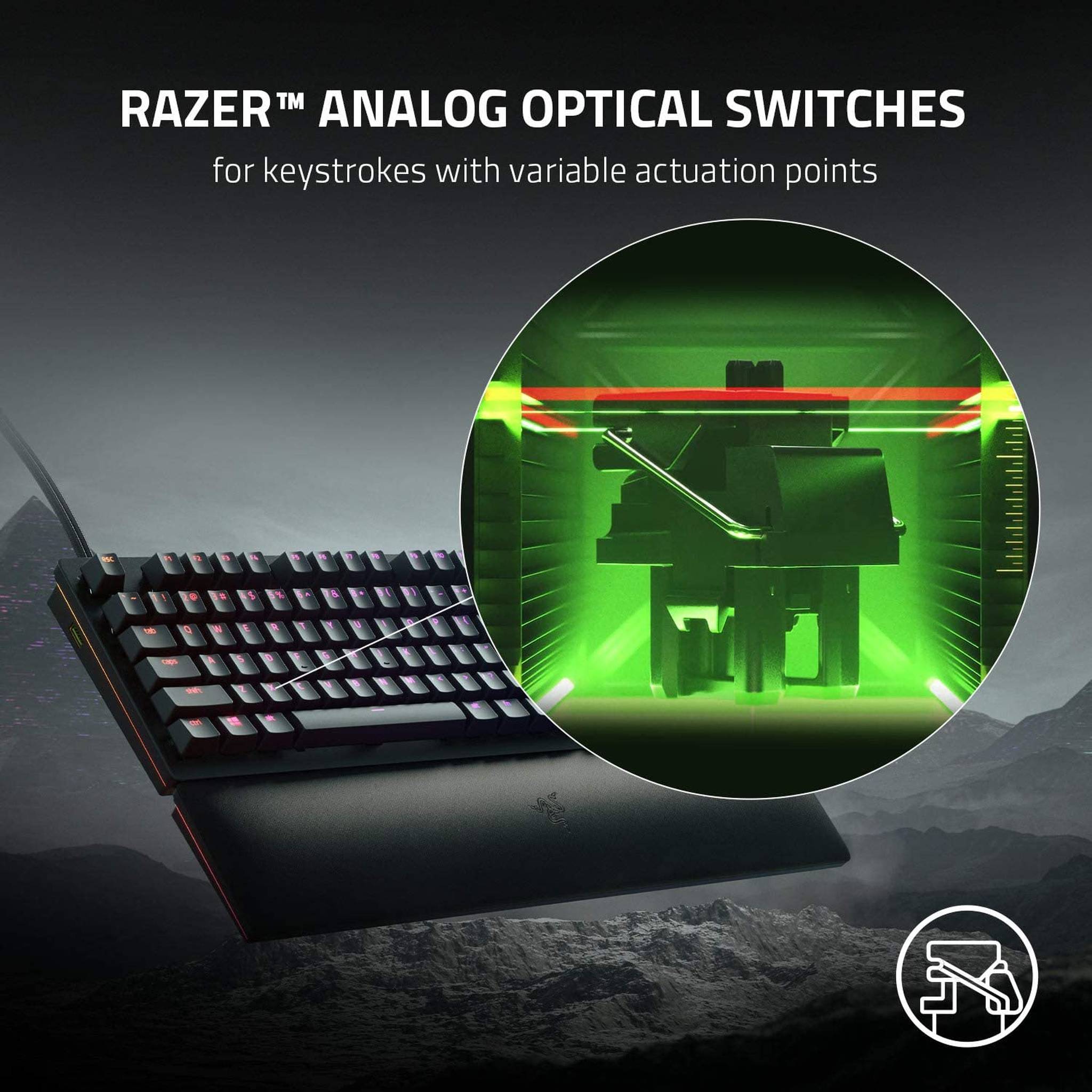 Razer Huntsman V2 Pro Analog Optical Gaming Keyboard with Mouse Pad Bundle Razer